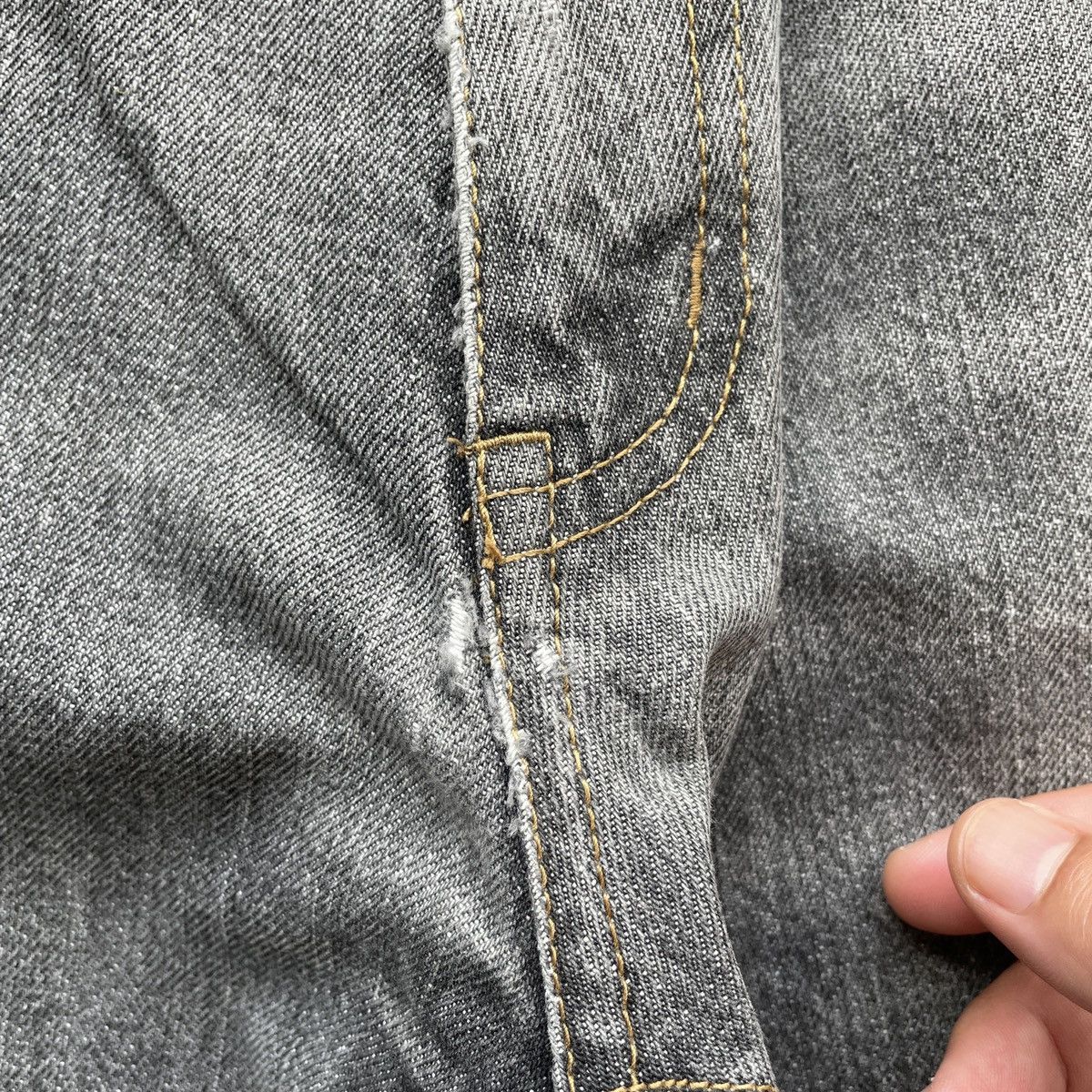 Vintage Vintage Zippo Faded Black Denim Jeans Pants Distressed W32 Size US 32 / EU 48 - 10 Thumbnail