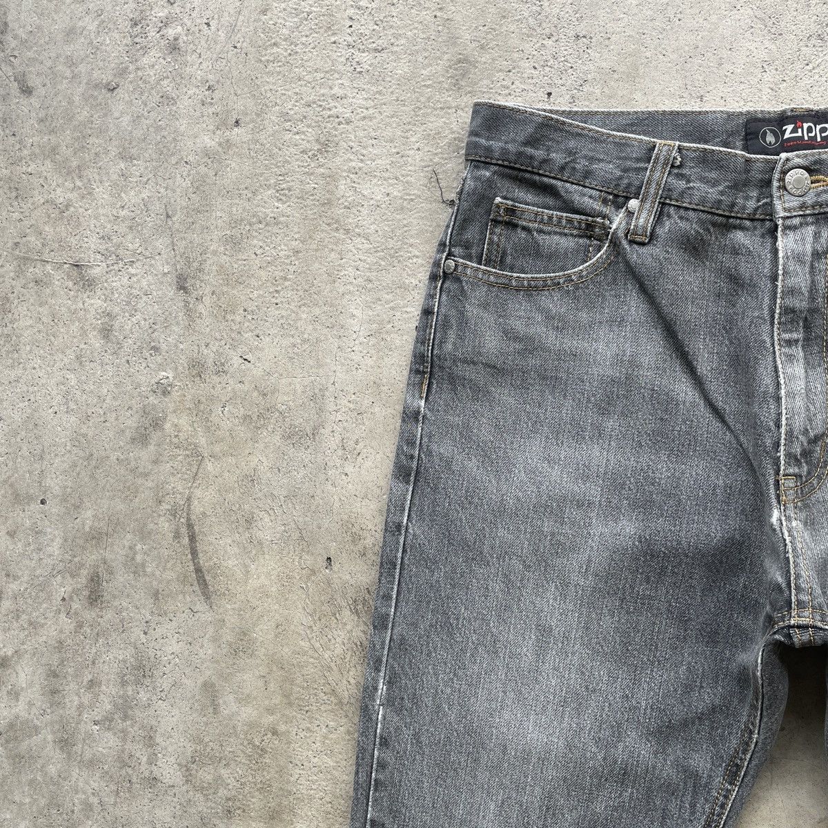 Vintage Vintage Zippo Faded Black Denim Jeans Pants Distressed W32 Size US 32 / EU 48 - 5 Thumbnail