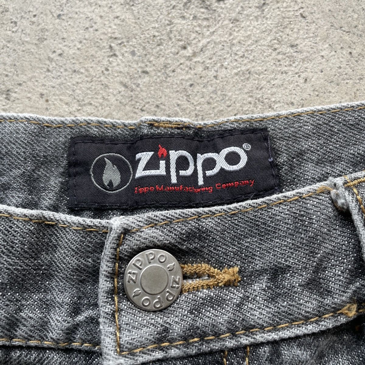 Vintage Vintage Zippo Faded Black Denim Jeans Pants Distressed W32 Size US 32 / EU 48 - 7 Thumbnail