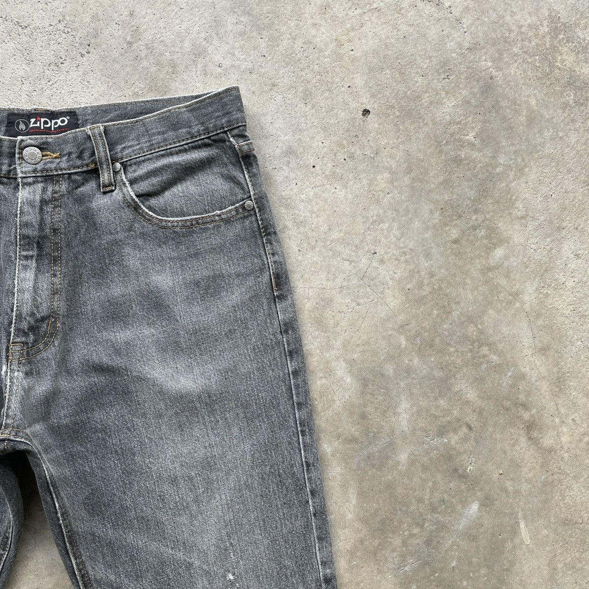 Vintage Vintage Zippo Faded Black Denim Jeans Pants Distressed W32 Size US 32 / EU 48 - 6 Thumbnail