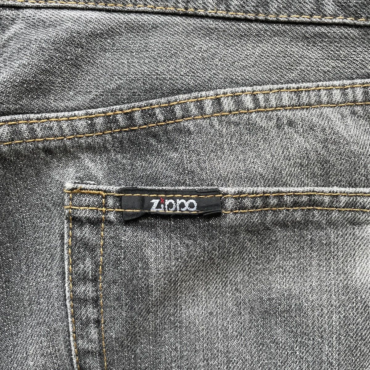 Vintage Vintage Zippo Faded Black Denim Jeans Pants Distressed W32 Size US 32 / EU 48 - 9 Thumbnail
