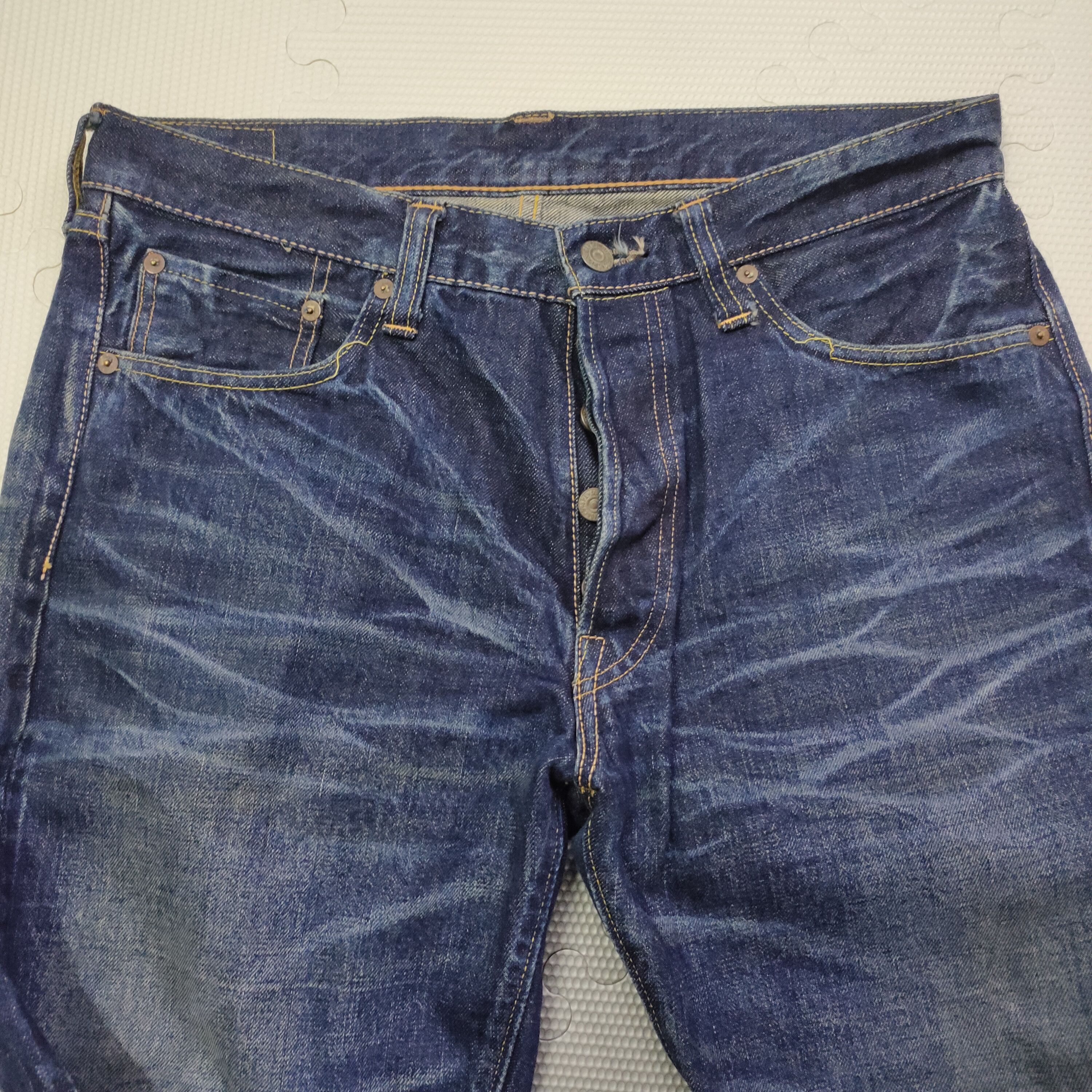 Sugar Cane Sugar Cane Distressed Jeans One Star Size US 32 / EU 48 - 6 Thumbnail