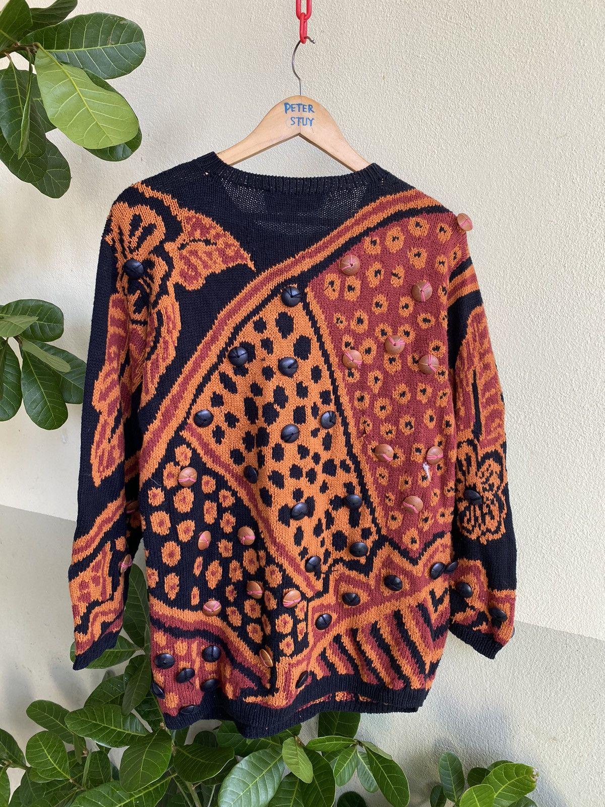 Designer × Japanese Brand × Vintage ADRIENNE VITTADINI KNITWEAR BUTTON DESIGN Size US M / EU 48-50 / 2 - 2 Thumbnail
