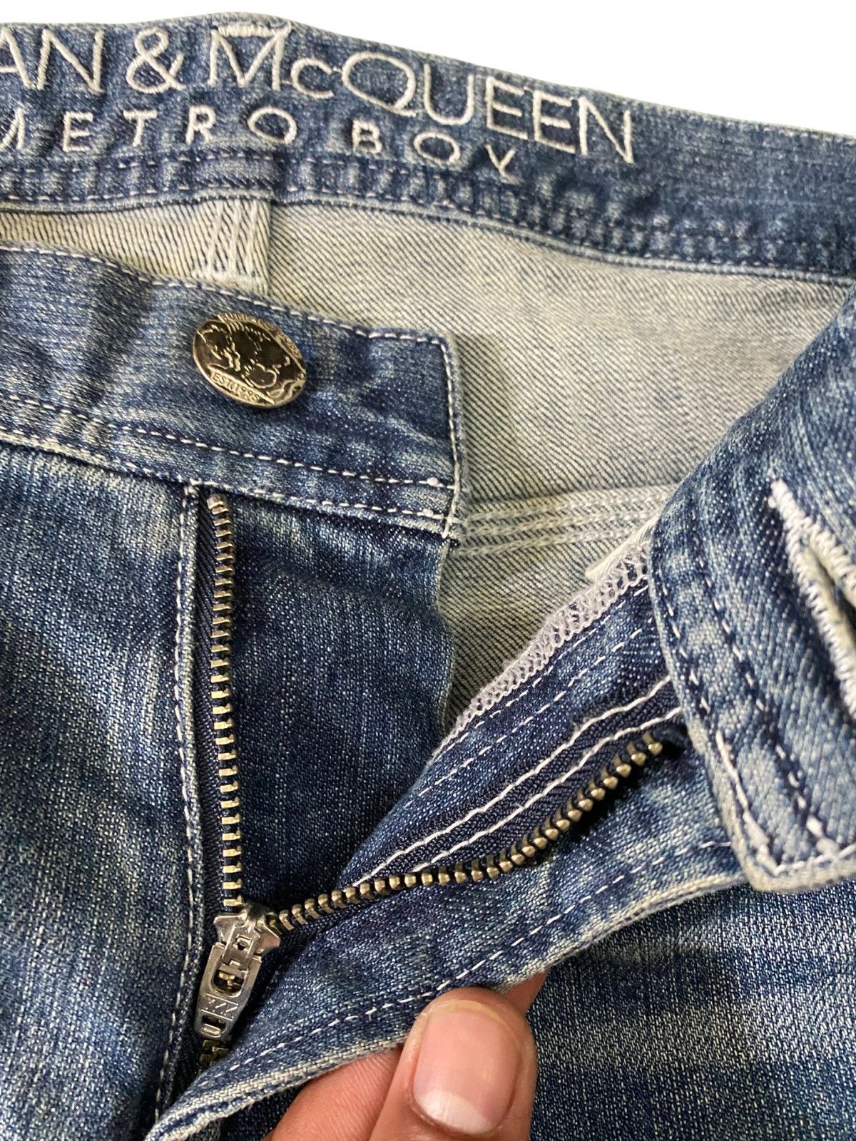 Designer × Japanese Brand Dean & Mc Queen Metro boy distress skinny jeans Size US 31 - 8 Thumbnail