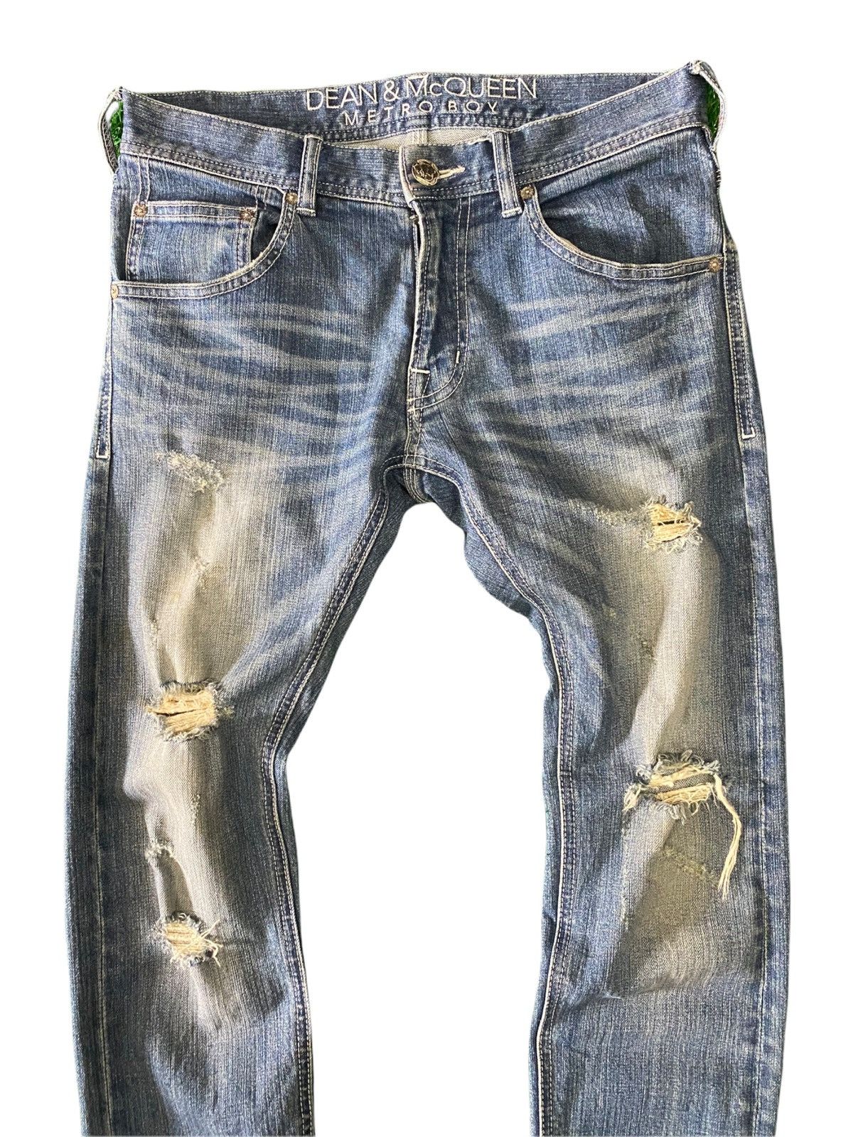 Designer × Japanese Brand Dean & Mc Queen Metro boy distress skinny jeans Size US 31 - 3 Thumbnail
