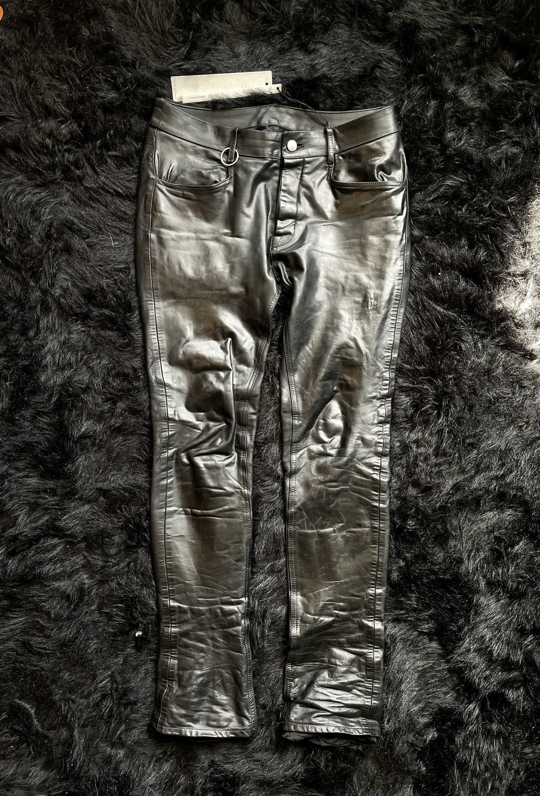 Rick Owens Tyrone Leather Pants | Grailed