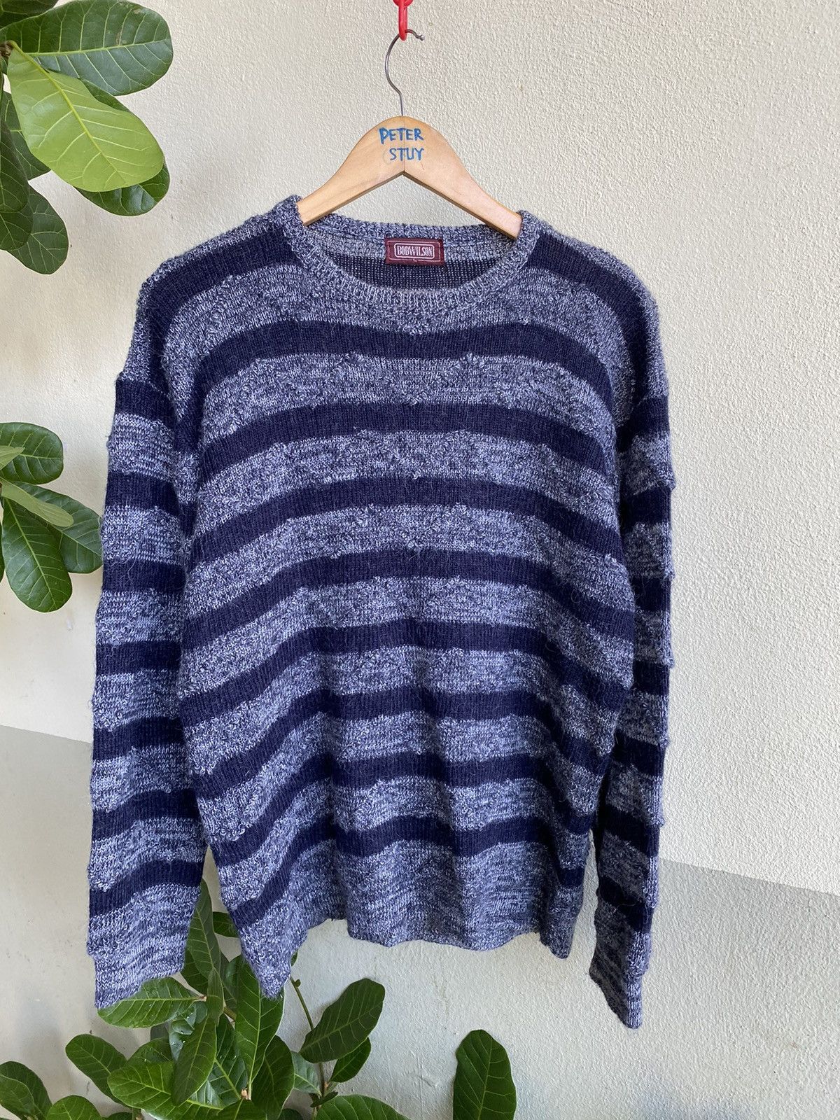 Japanese Brand × Vintage Vintage Bobwilson knitwear sweater Size US L / EU 52-54 / 3 - 1 Thumbnail