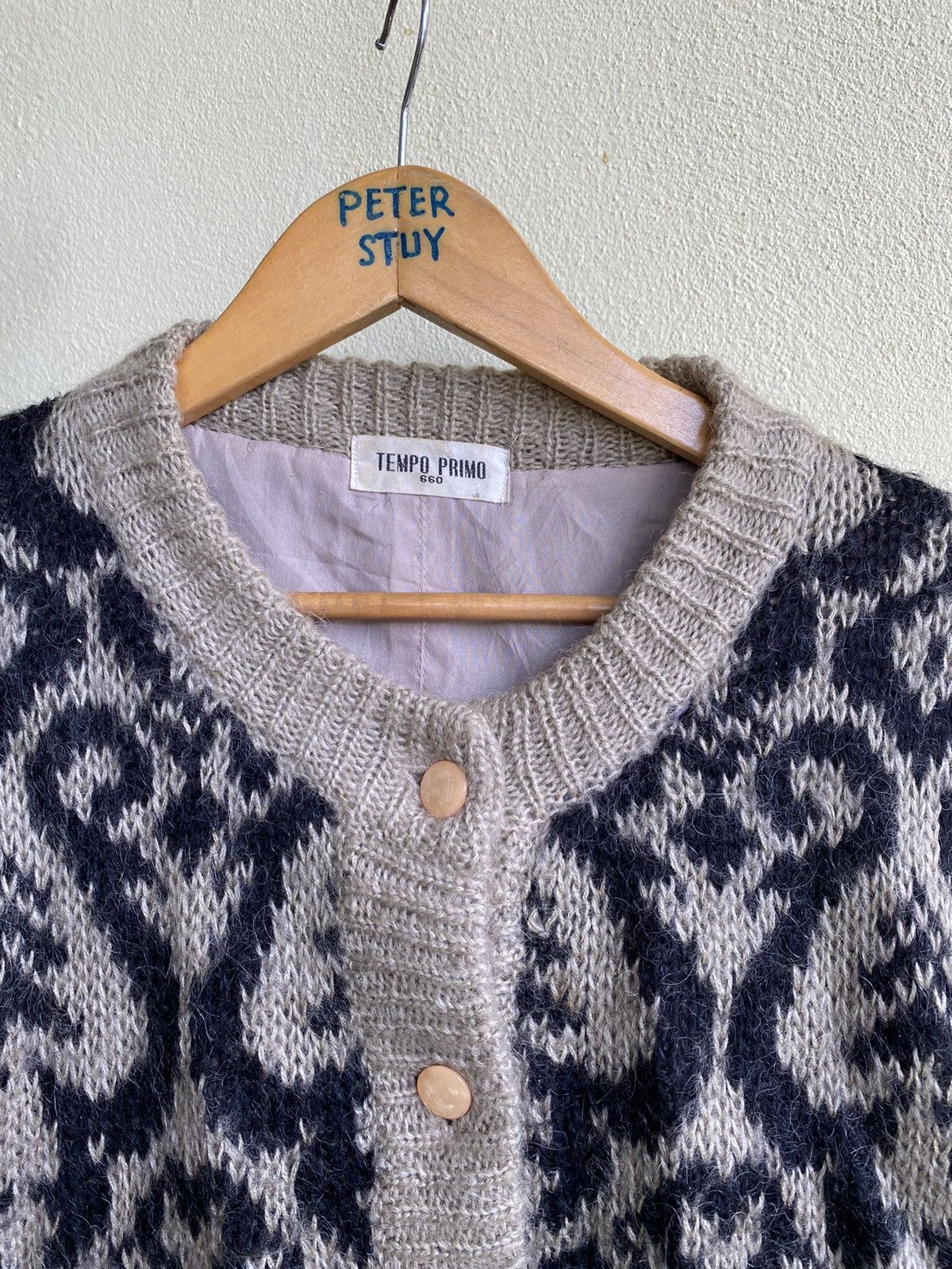 Japanese Brand × Vintage Vintage tempo primo knitwear jacket Size US M / EU 48-50 / 2 - 4 Thumbnail