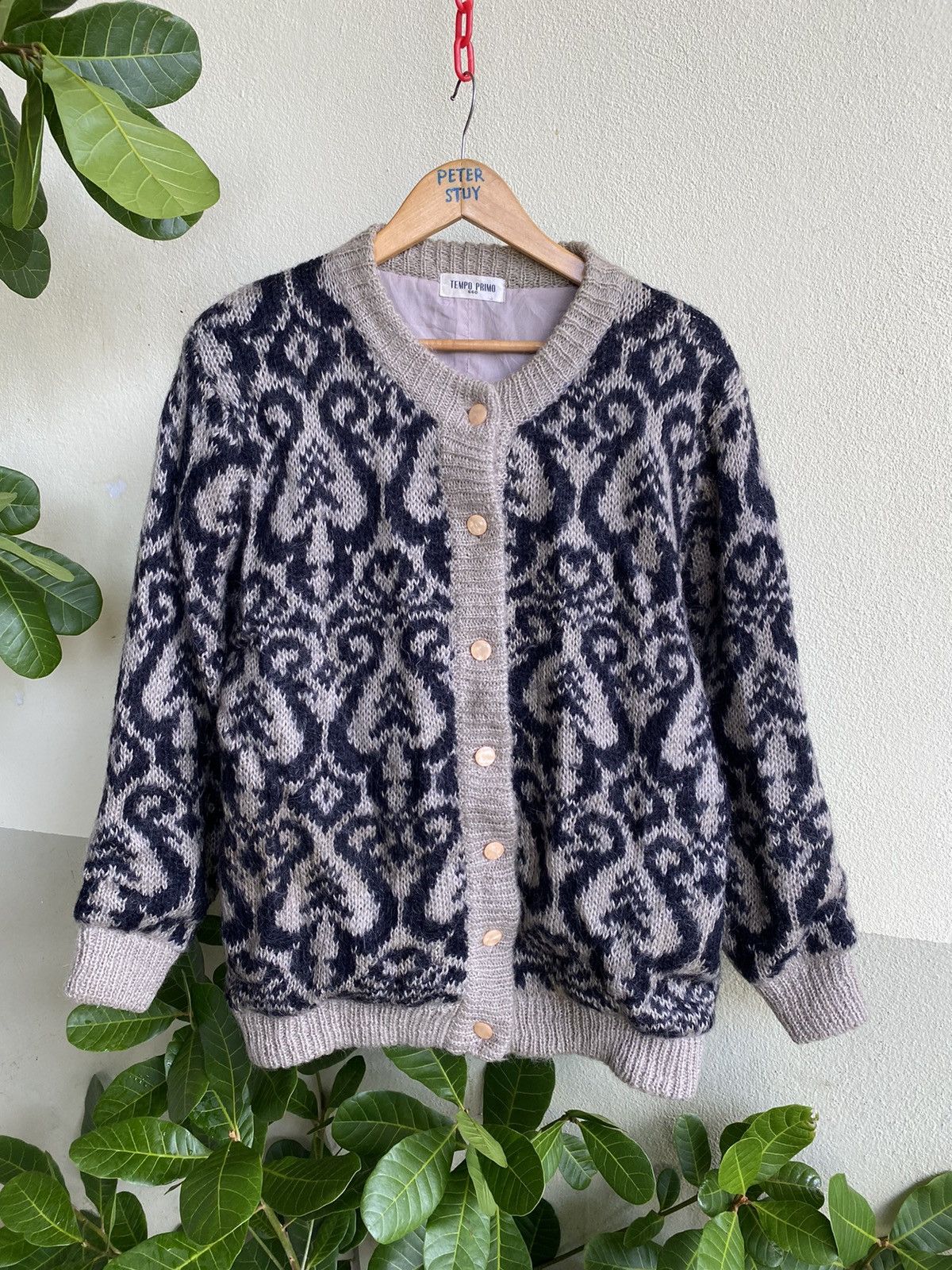 Japanese Brand × Vintage Vintage tempo primo knitwear jacket Size US M / EU 48-50 / 2 - 1 Thumbnail