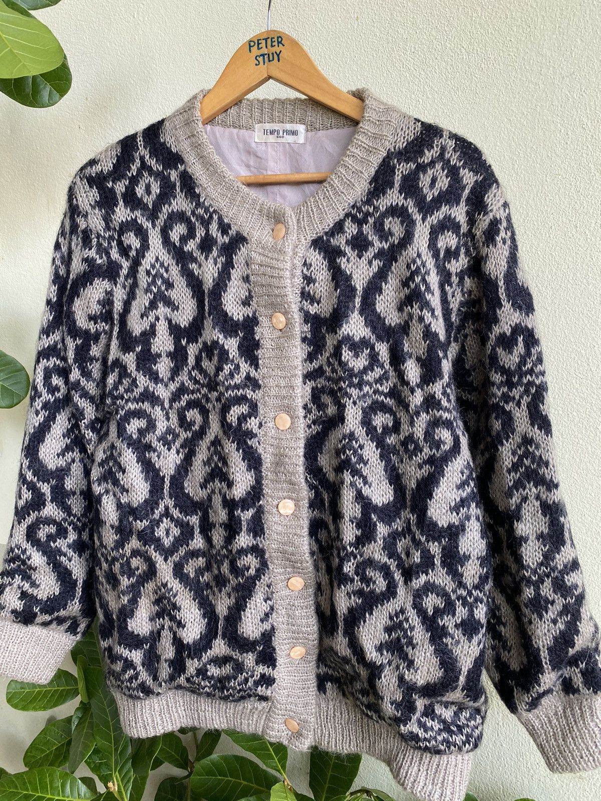 Japanese Brand × Vintage Vintage tempo primo knitwear jacket Size US M / EU 48-50 / 2 - 3 Thumbnail