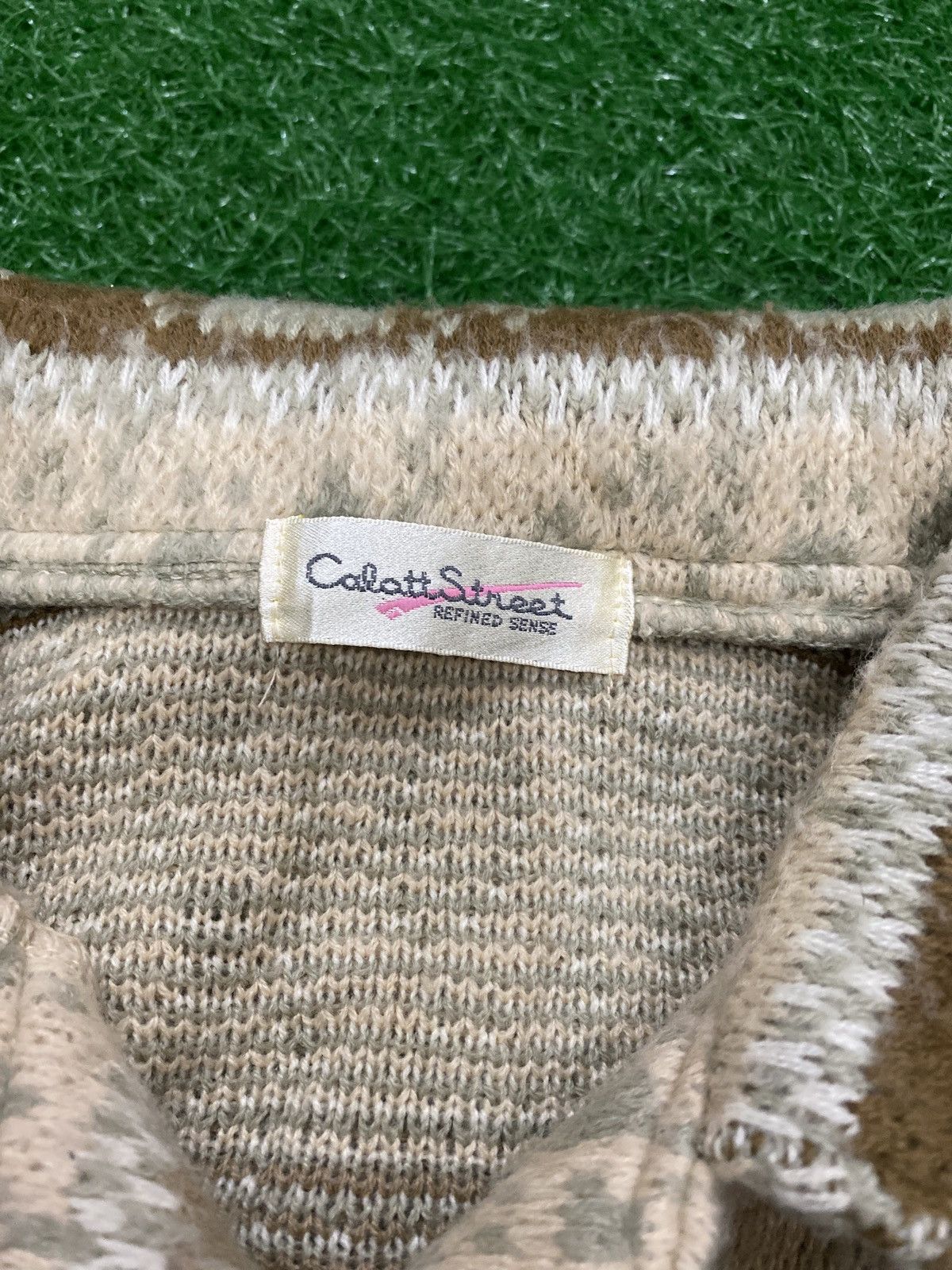Japanese Brand × Vintage Vintage calatt street knitwear jacket Size US M / EU 48-50 / 2 - 4 Thumbnail