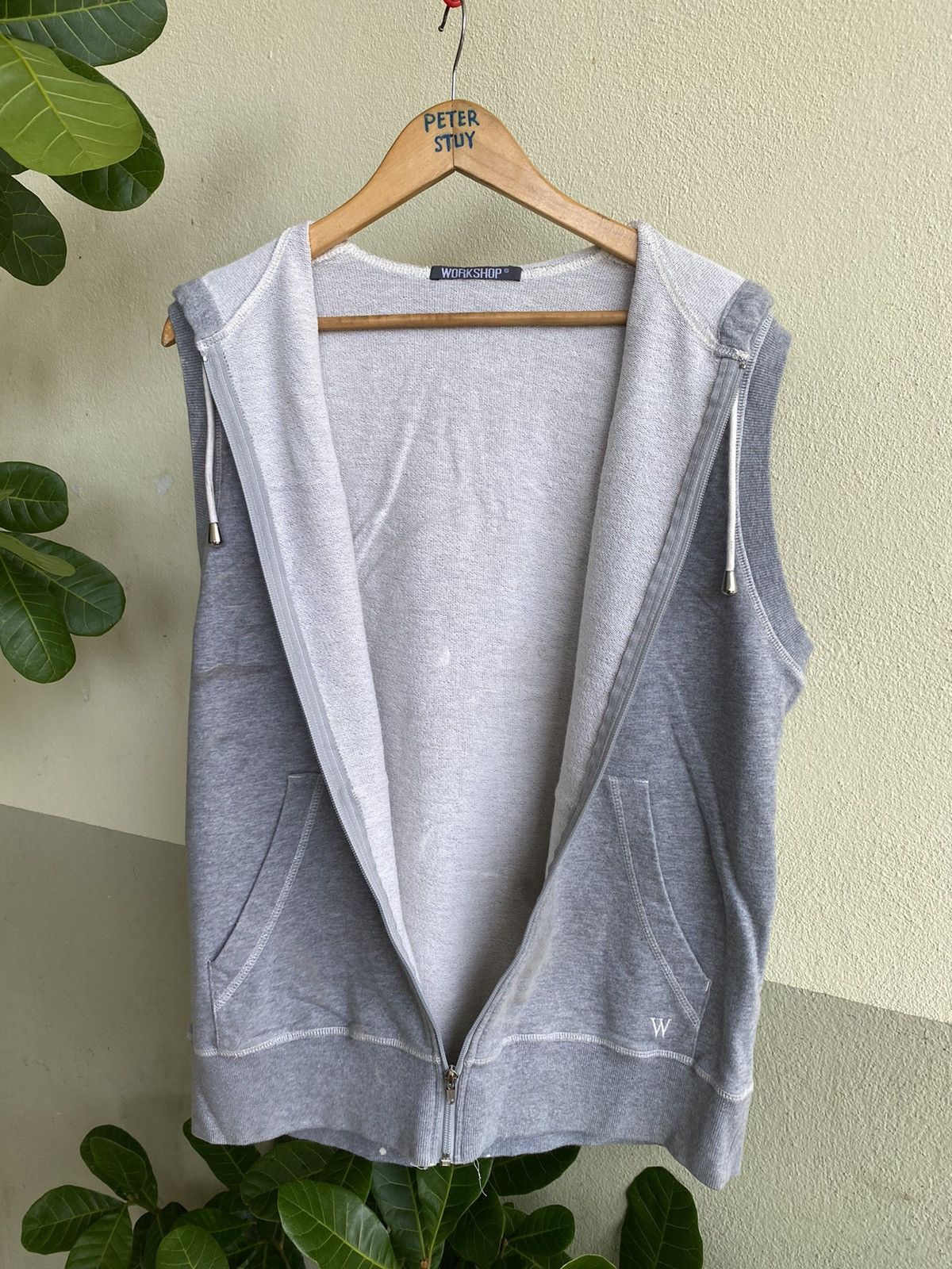 Yohji Yamamoto Yohji yamamoto workshop sleeve less hoodie Size US XL / EU 56 / 4 - 2 Thumbnail