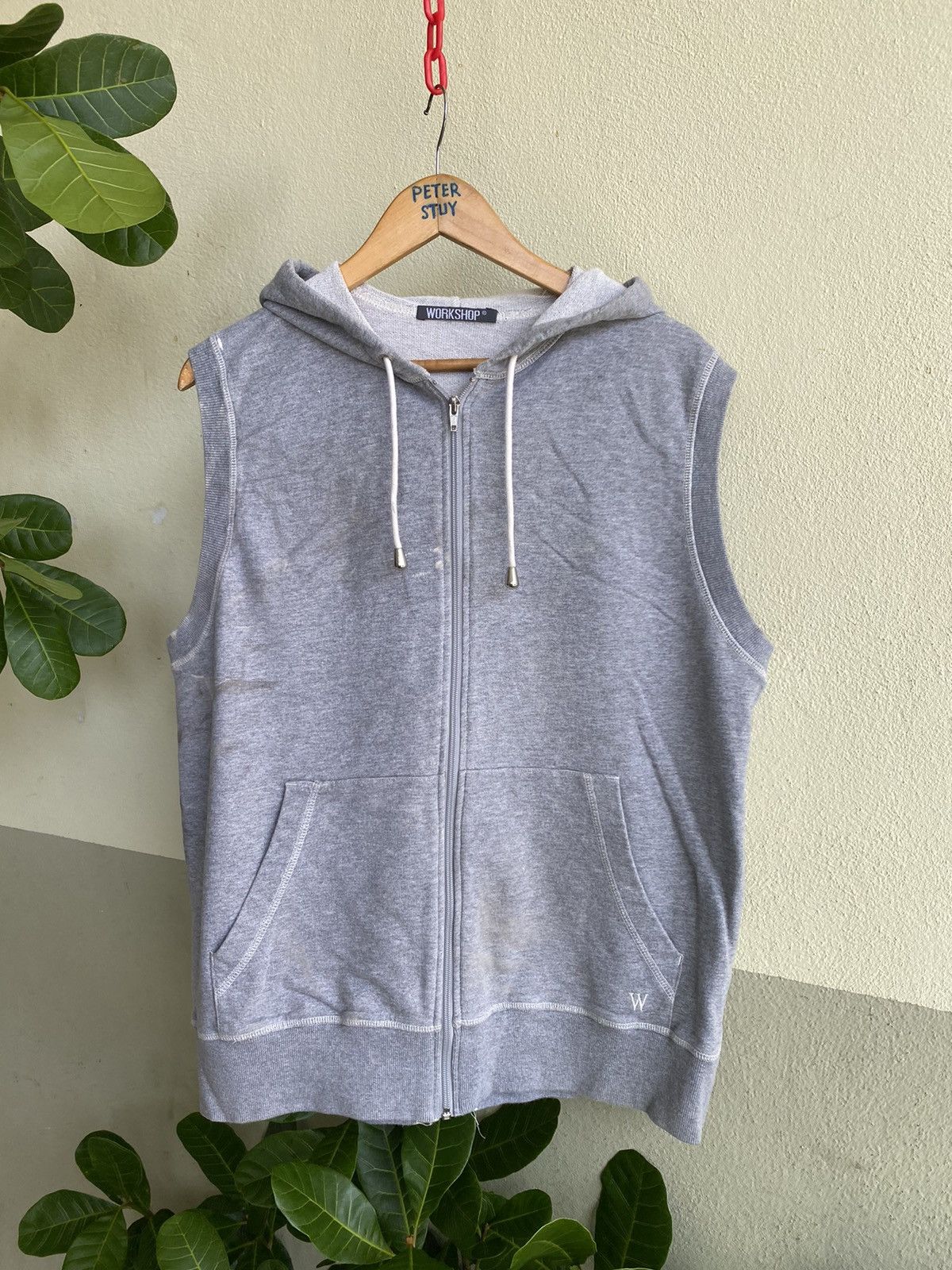 Yohji Yamamoto Yohji yamamoto workshop sleeve less hoodie Size US XL / EU 56 / 4 - 1 Thumbnail