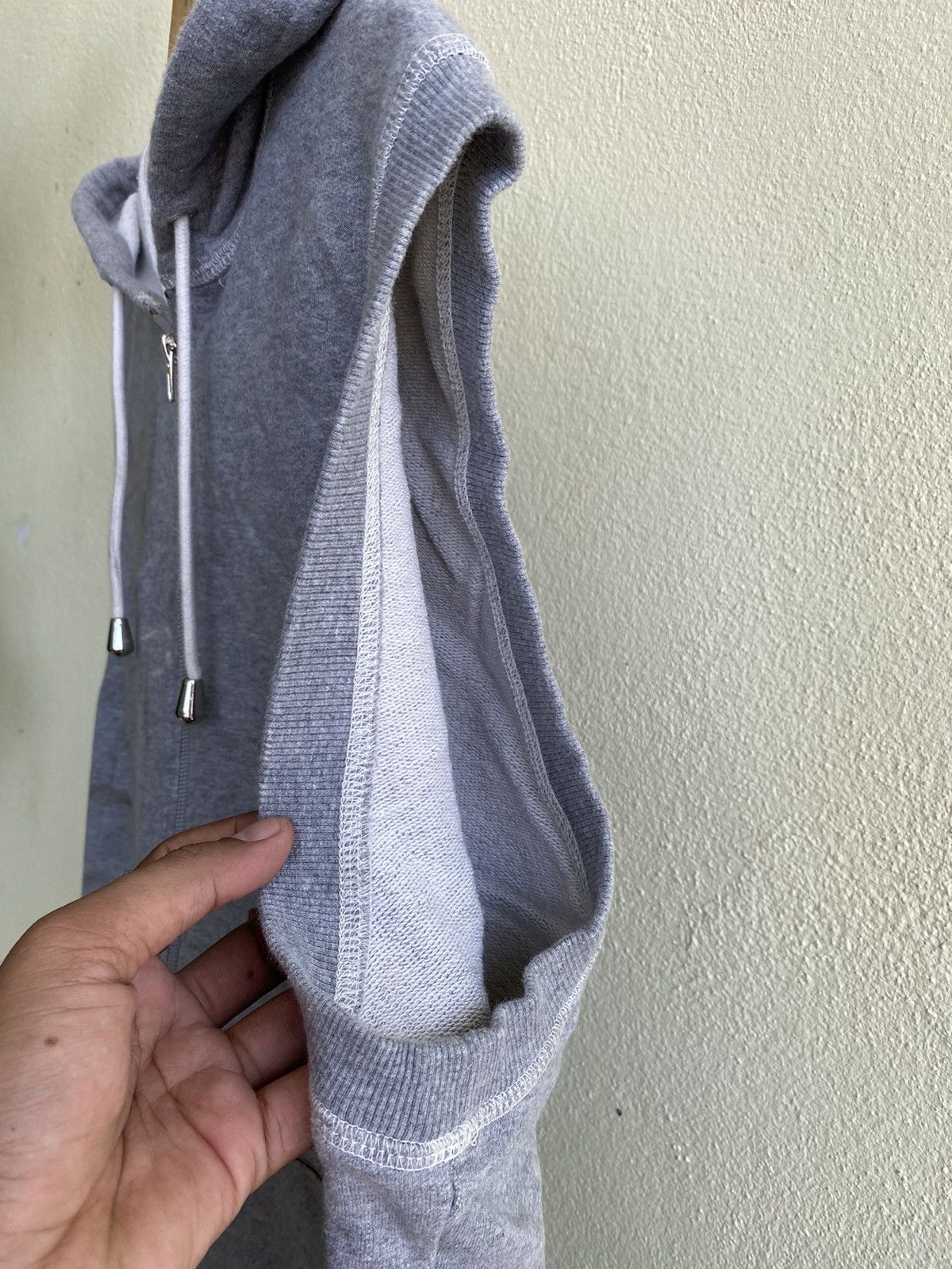 Yohji Yamamoto Yohji yamamoto workshop sleeve less hoodie Size US XL / EU 56 / 4 - 4 Thumbnail