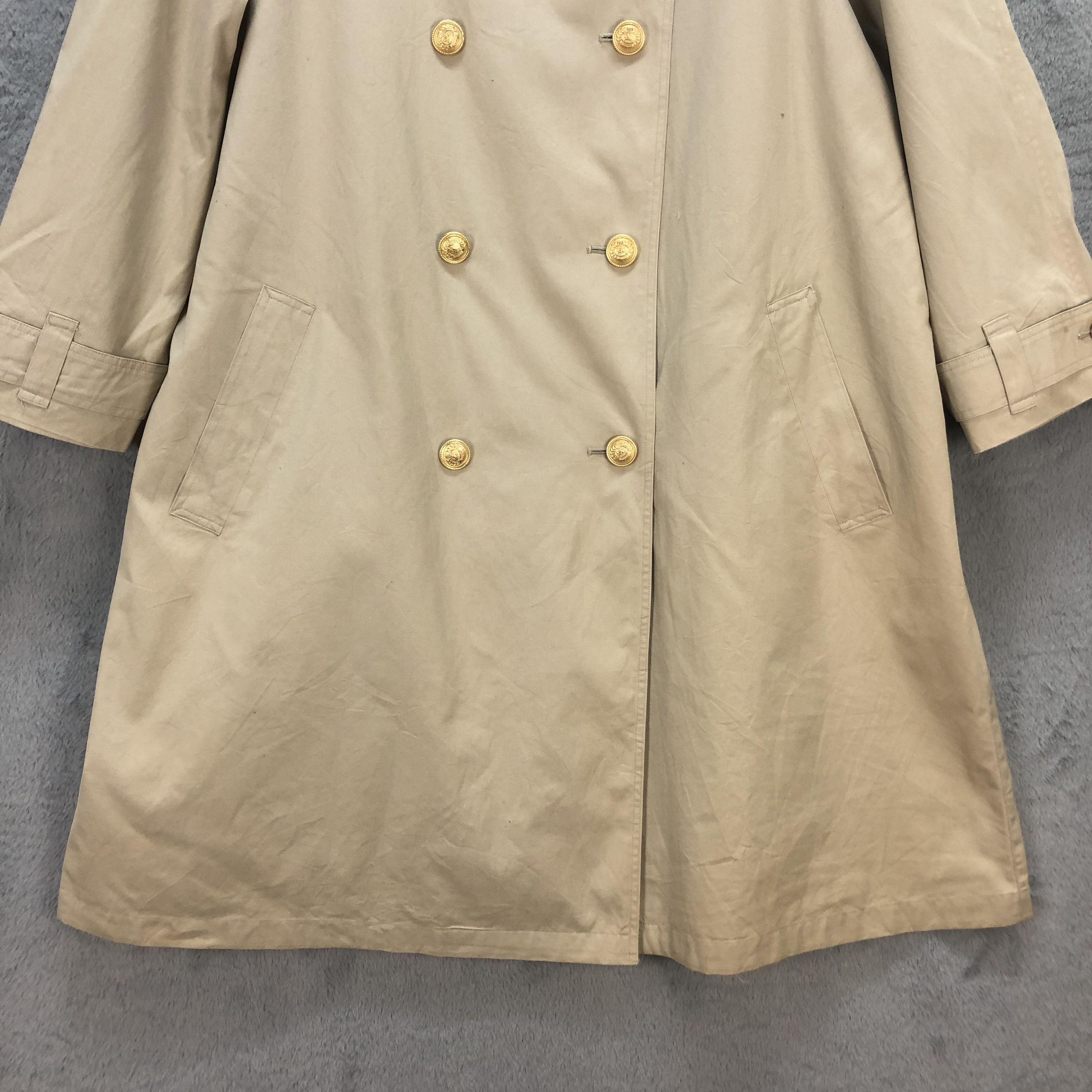 Burberry BURBERRYS DOUBLE BREASTED TRENCH COAT #6728-83 Size US M / EU 48-50 / 2 - 4 Thumbnail