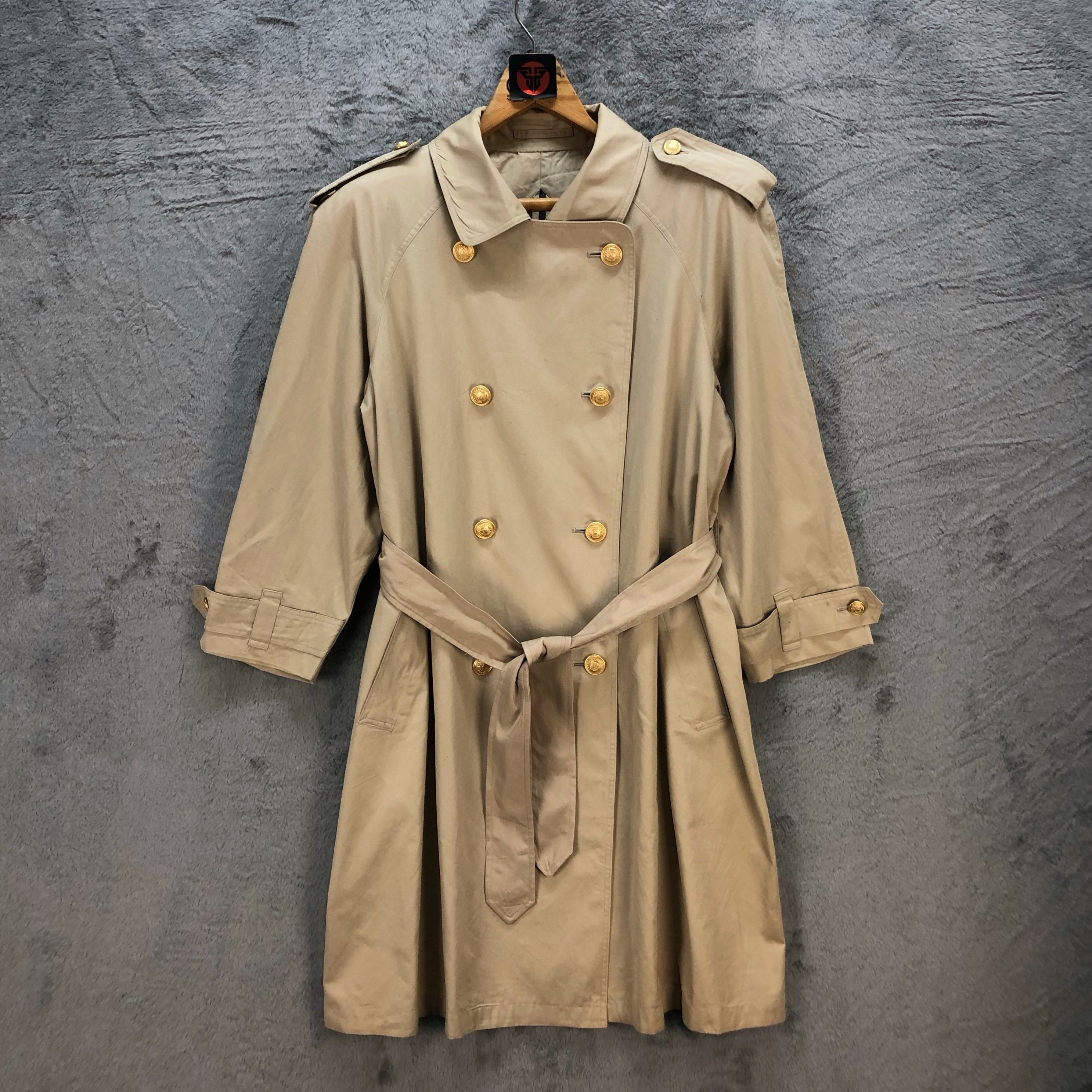 Burberry BURBERRYS DOUBLE BREASTED TRENCH COAT #6728-83 Size US M / EU 48-50 / 2 - 1 Thumbnail