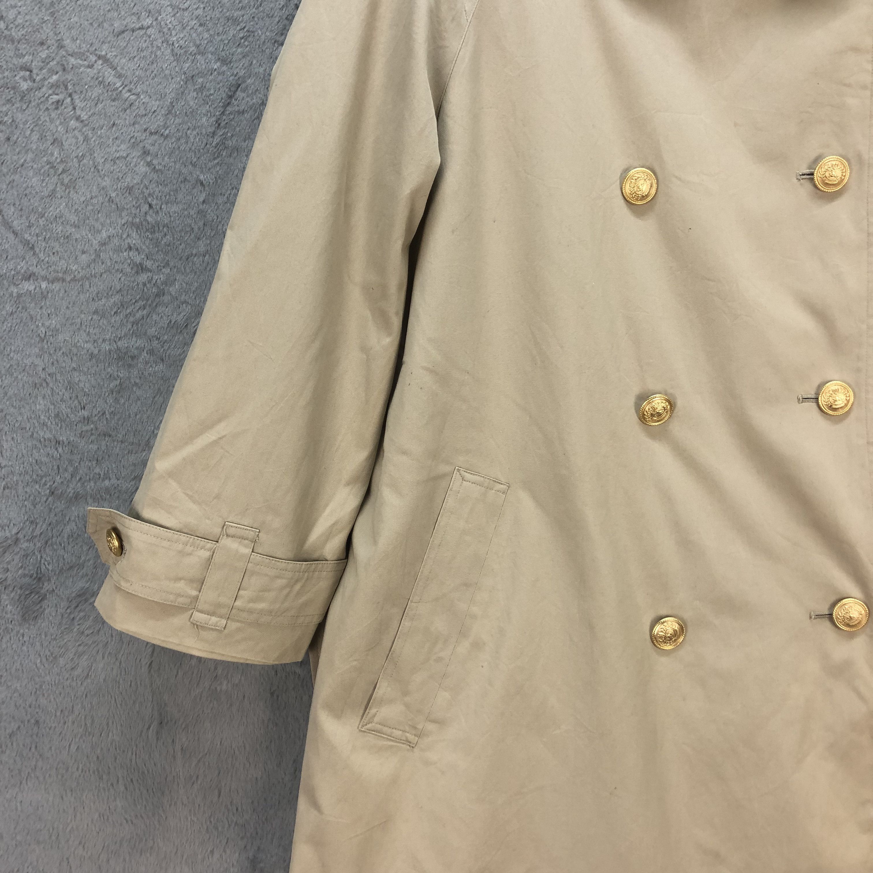 Burberry BURBERRYS DOUBLE BREASTED TRENCH COAT #6728-83 Size US M / EU 48-50 / 2 - 5 Thumbnail