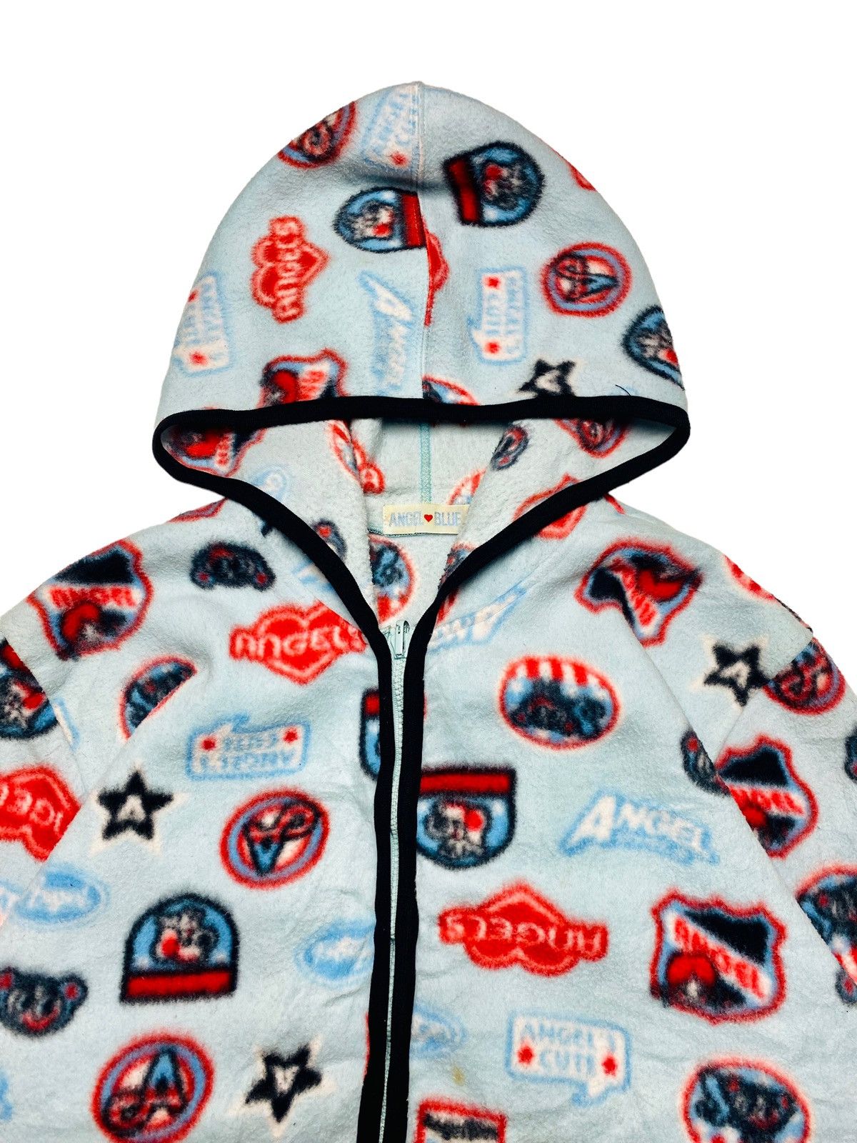 Angel Blue 2000s Angel Blue - Multilogo Fleece Hoodie Jacket Size US M / EU 48-50 / 2 - 5 Thumbnail