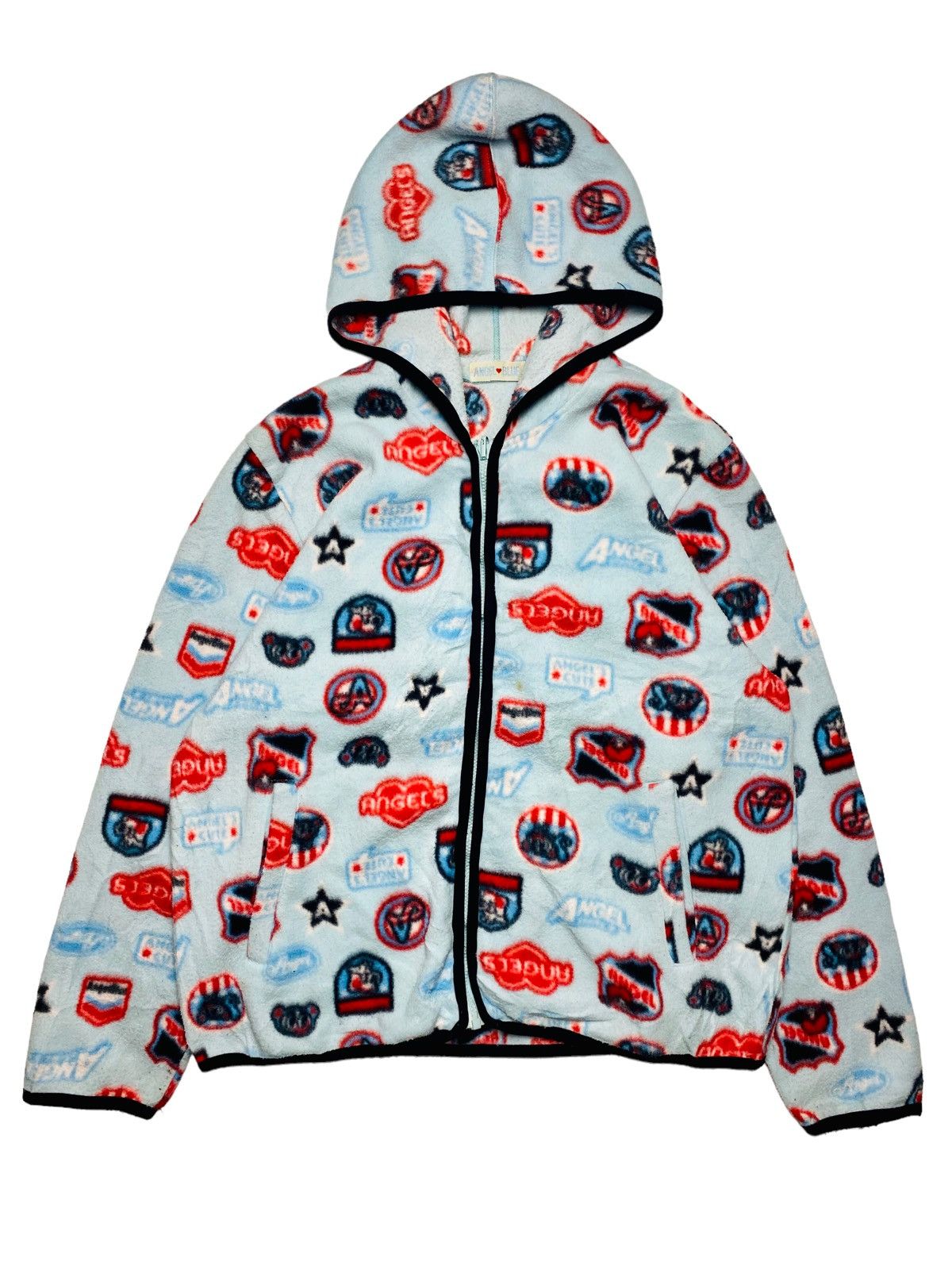 Angel Blue 2000s Angel Blue - Multilogo Fleece Hoodie Jacket Size US M / EU 48-50 / 2 - 1 Thumbnail