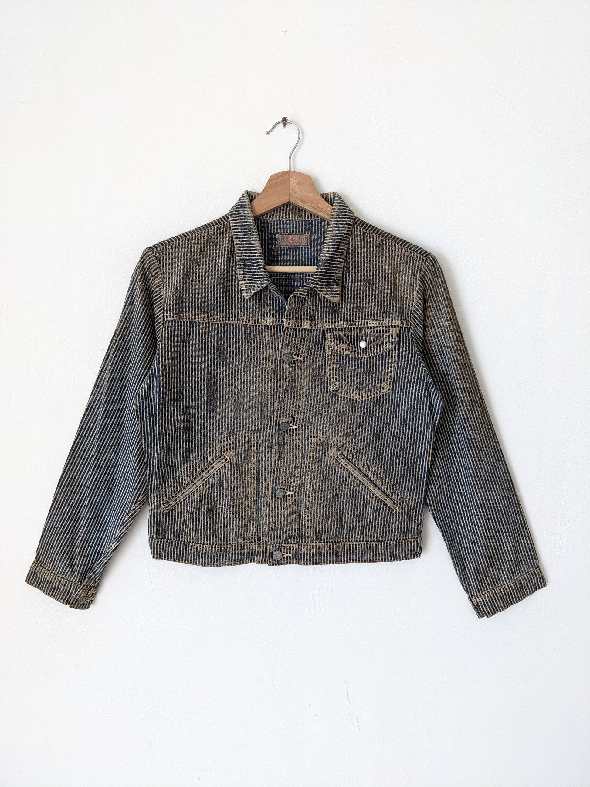 Vintage 45RPM Hickory Cropped Denim Jacket