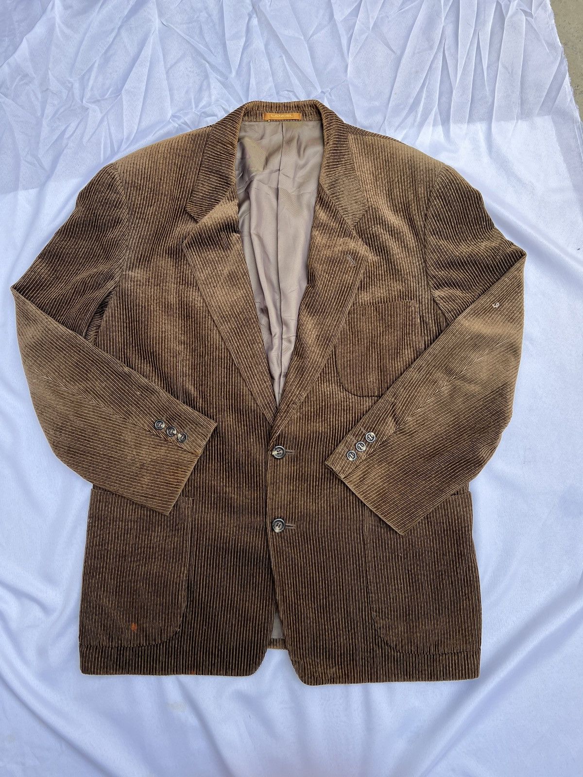 Lancel 💥Lancel Paris Brown Corduroy Coat Jacket Size US M / EU 48-50 / 2 - 9 Thumbnail
