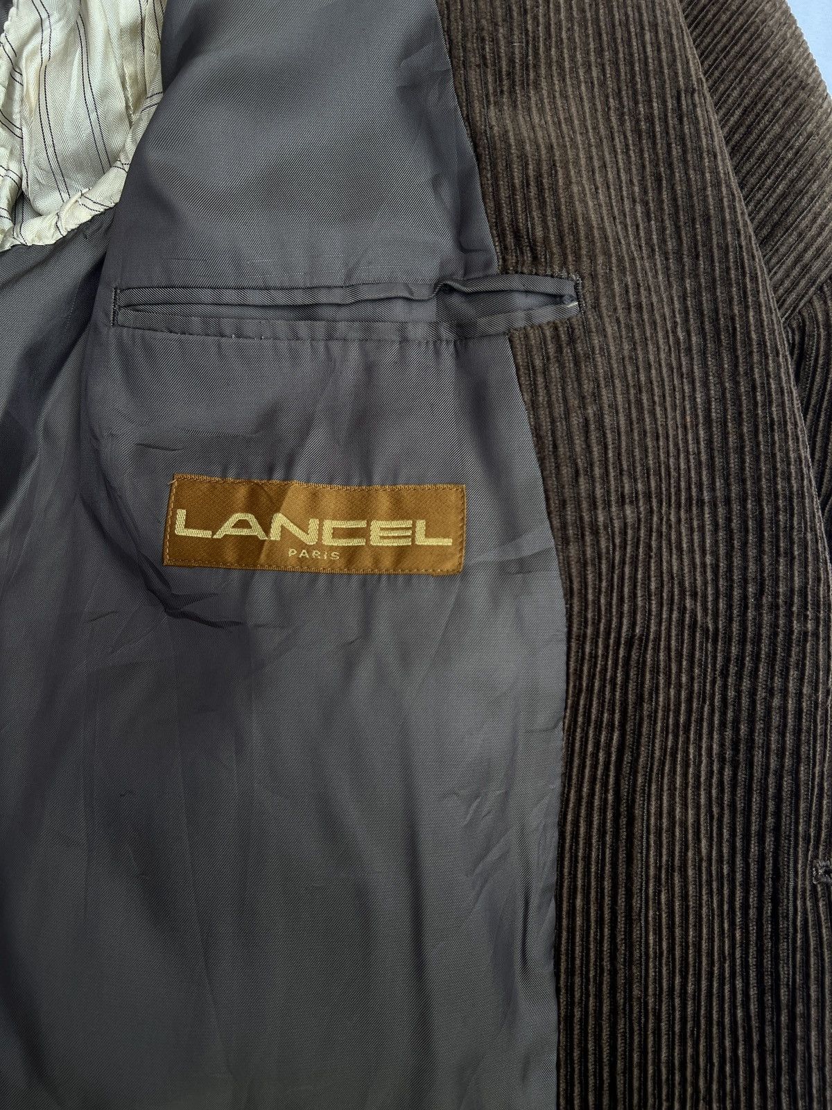 Lancel 💥Lancel Paris Brown Corduroy Coat Jacket Size US M / EU 48-50 / 2 - 11 Thumbnail