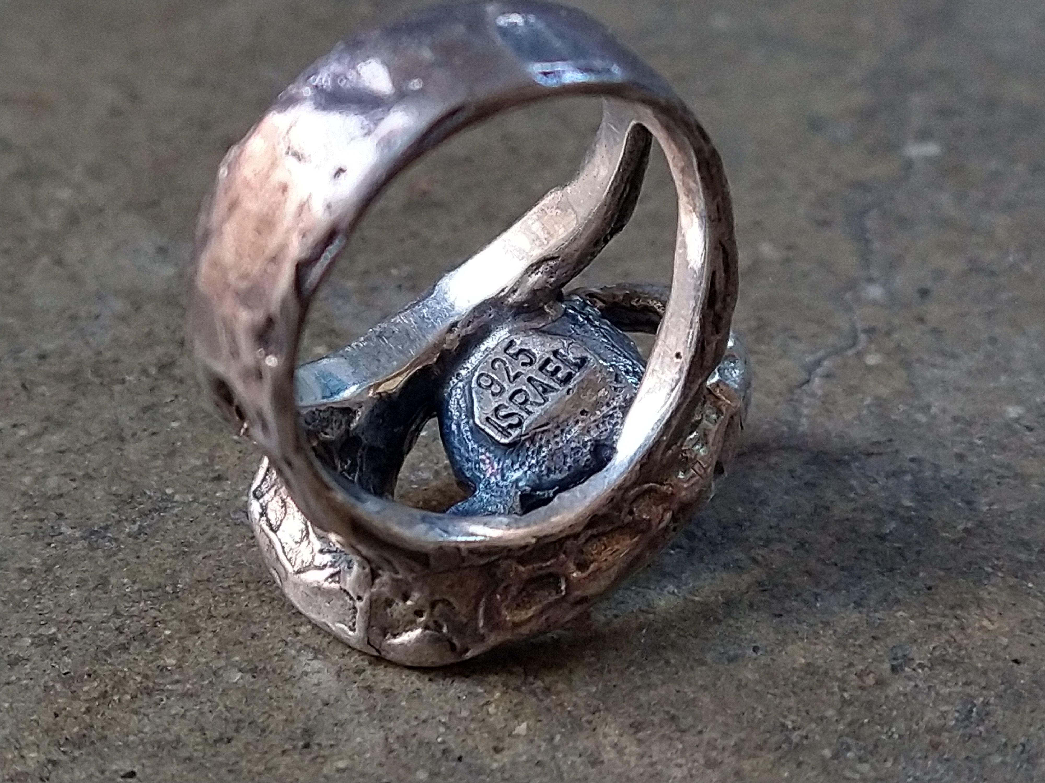 Other Sterling Silver Ring Pearl Size 8 Modern Avant Garde 11.3g Size ONE SIZE - 9 Thumbnail