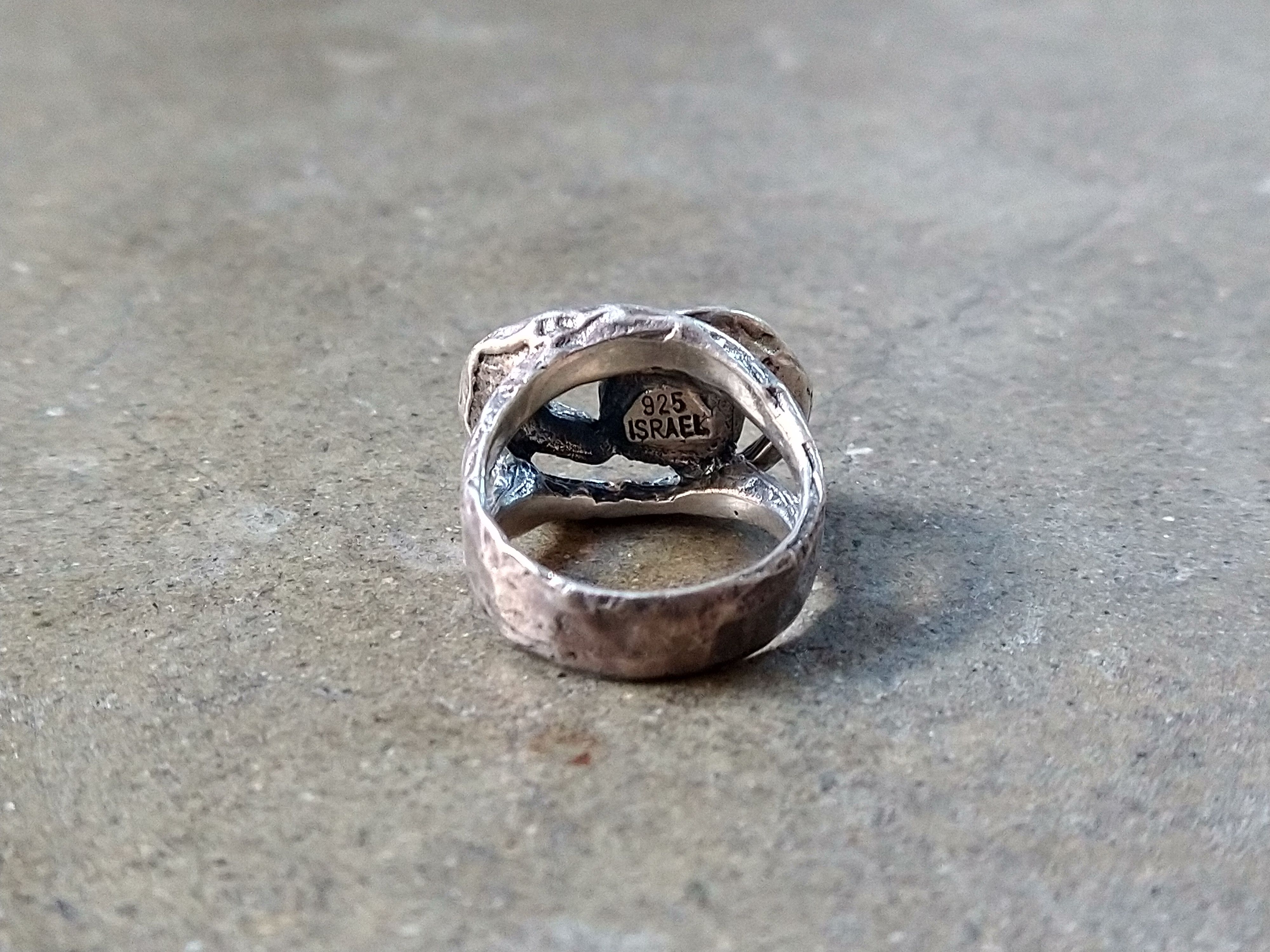 Other Sterling Silver Ring Pearl Size 8 Modern Avant Garde 11.3g Size ONE SIZE - 8 Thumbnail