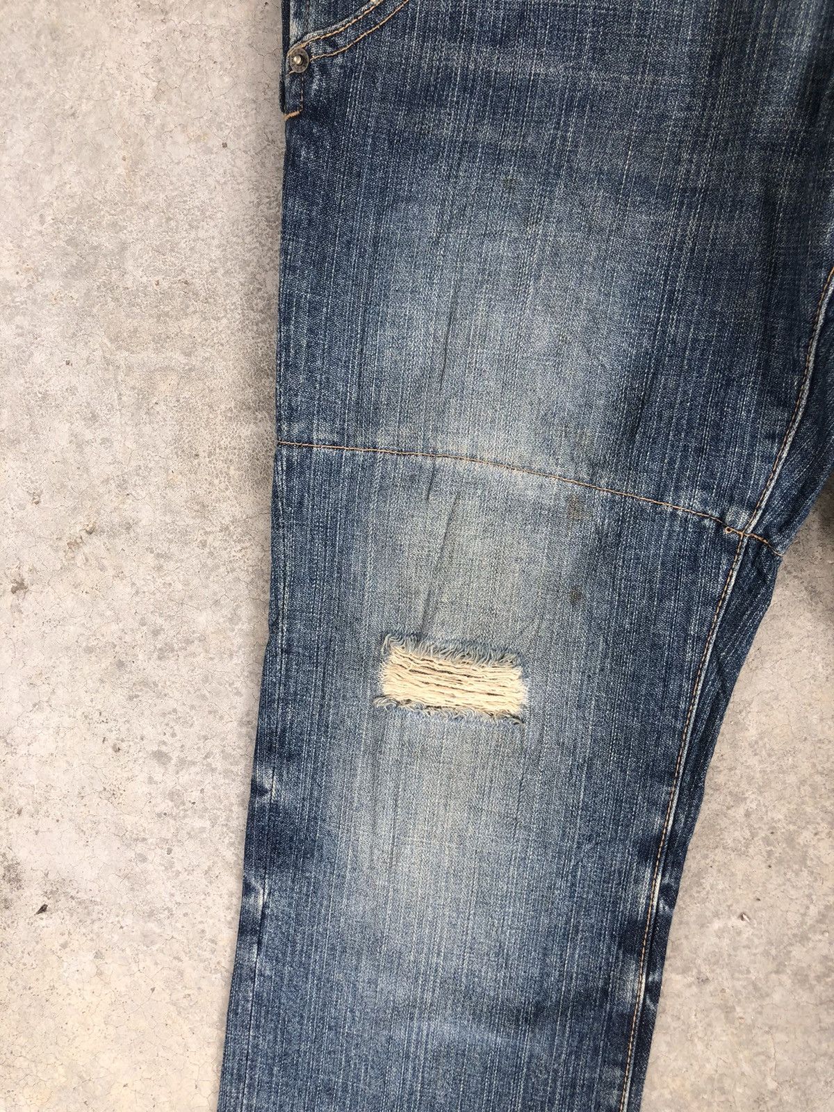 PPFM PPFM Double Waist Distressed Jeans Size US 34 / EU 50 - 7 Thumbnail