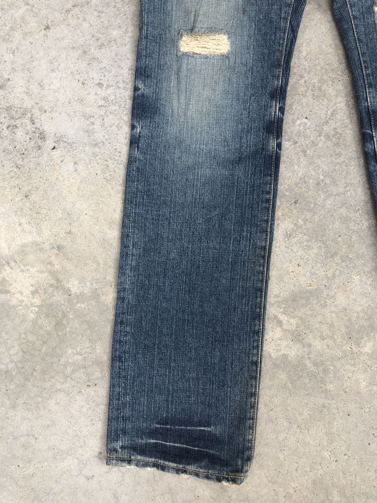 PPFM PPFM Double Waist Distressed Jeans Size US 34 / EU 50 - 9 Thumbnail