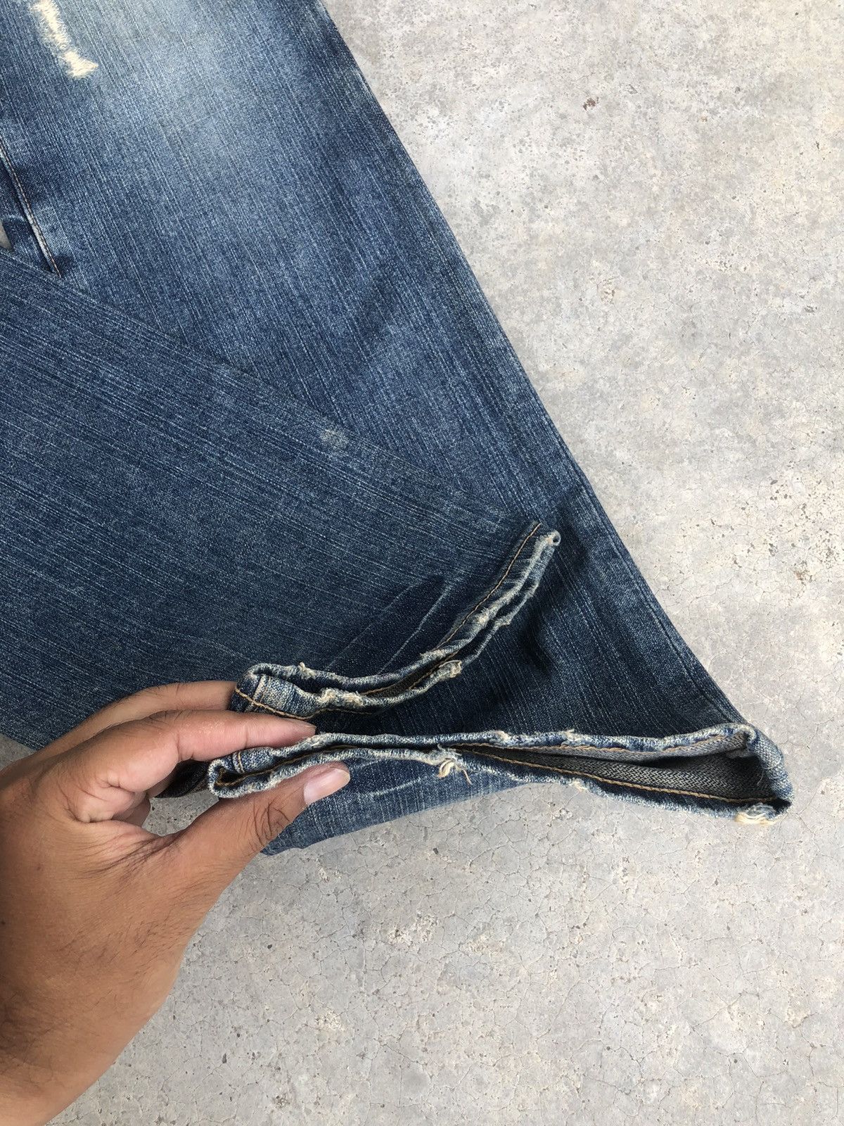 PPFM PPFM Double Waist Distressed Jeans Size US 34 / EU 50 - 17 Thumbnail