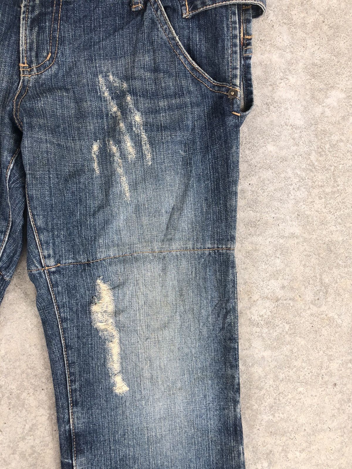PPFM PPFM Double Waist Distressed Jeans Size US 34 / EU 50 - 8 Thumbnail