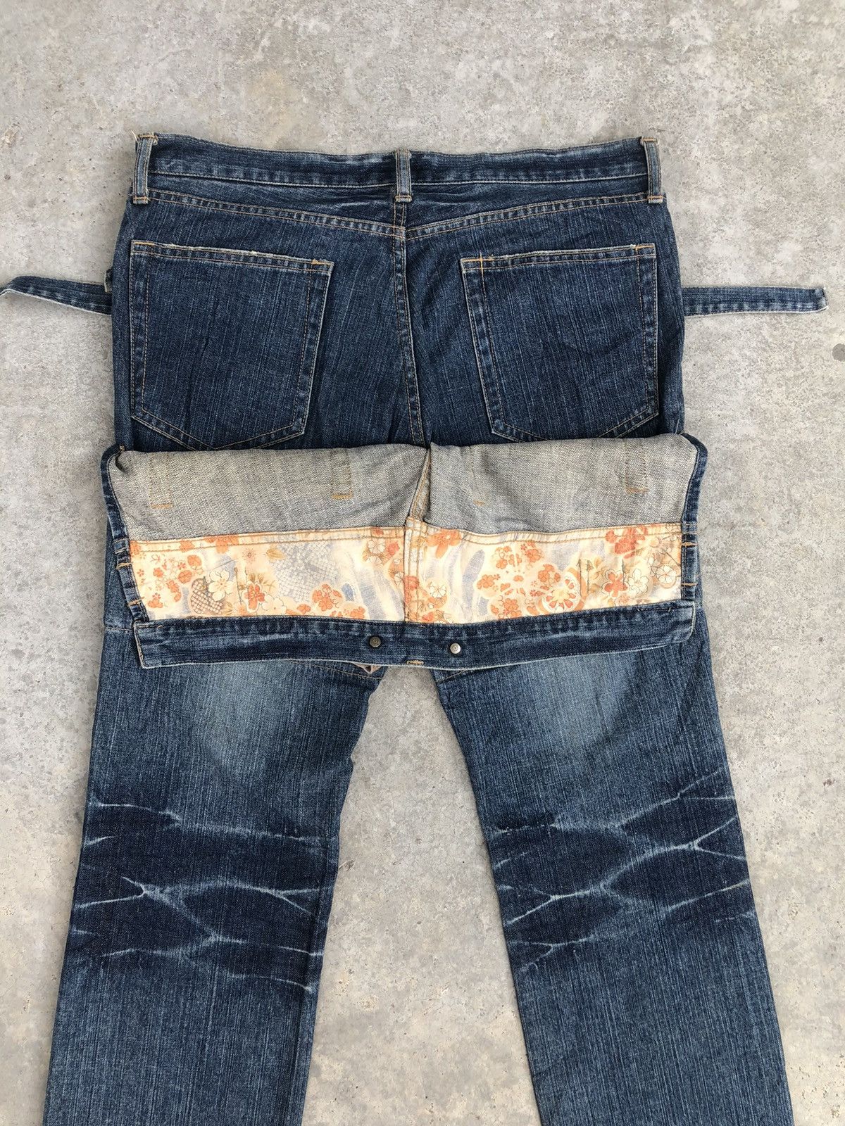 PPFM PPFM Double Waist Distressed Jeans Size US 34 / EU 50 - 12 Thumbnail
