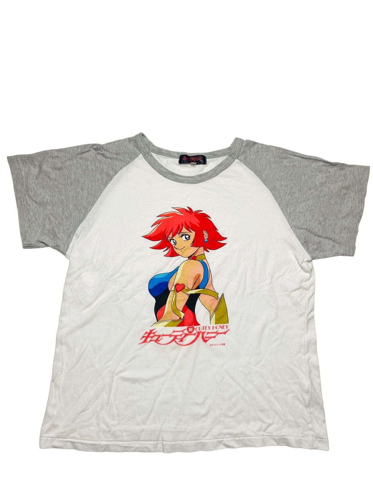Japanese Brand 1980s Cutey Honey - Vintage Anime Baby Tee Size US M / EU 48-50 / 2 - 1 Thumbnail