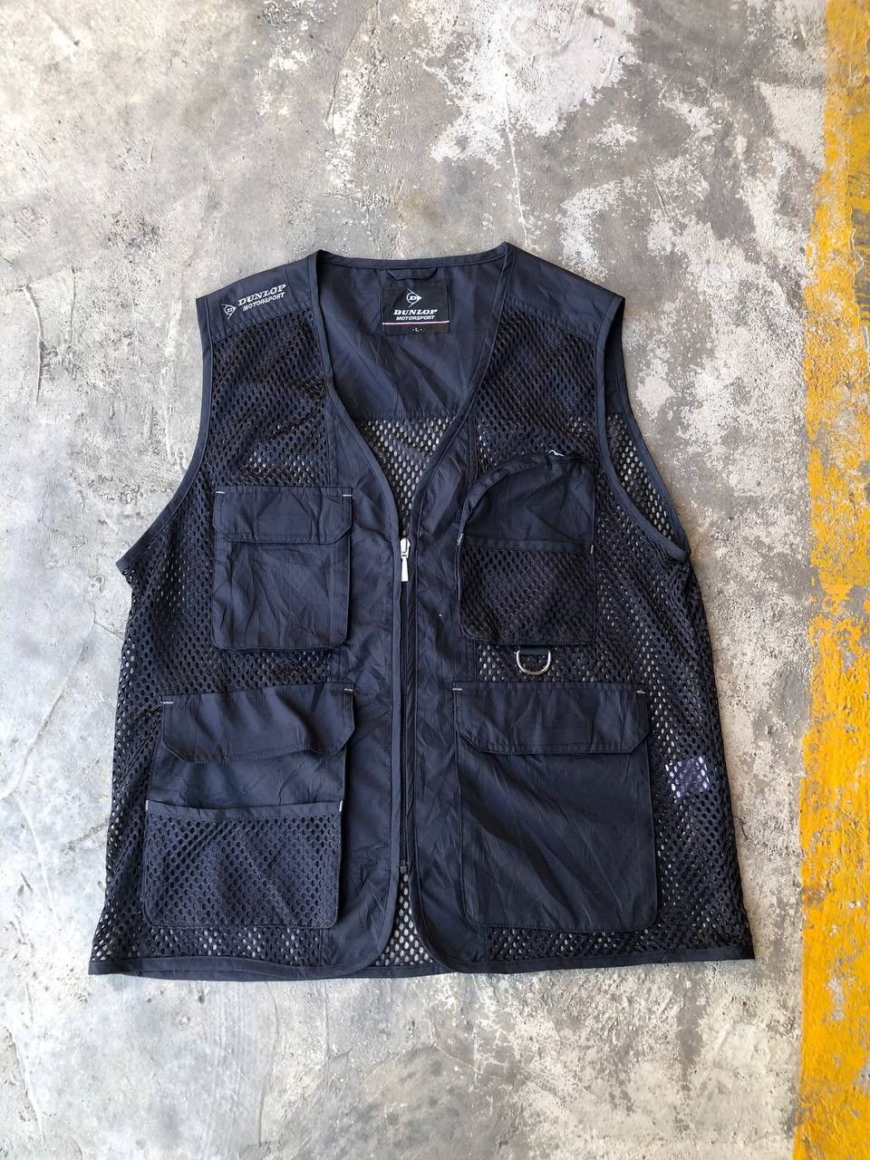 Japanese Brand Dunlop Nett Black Vest Size 40R - 1 Thumbnail