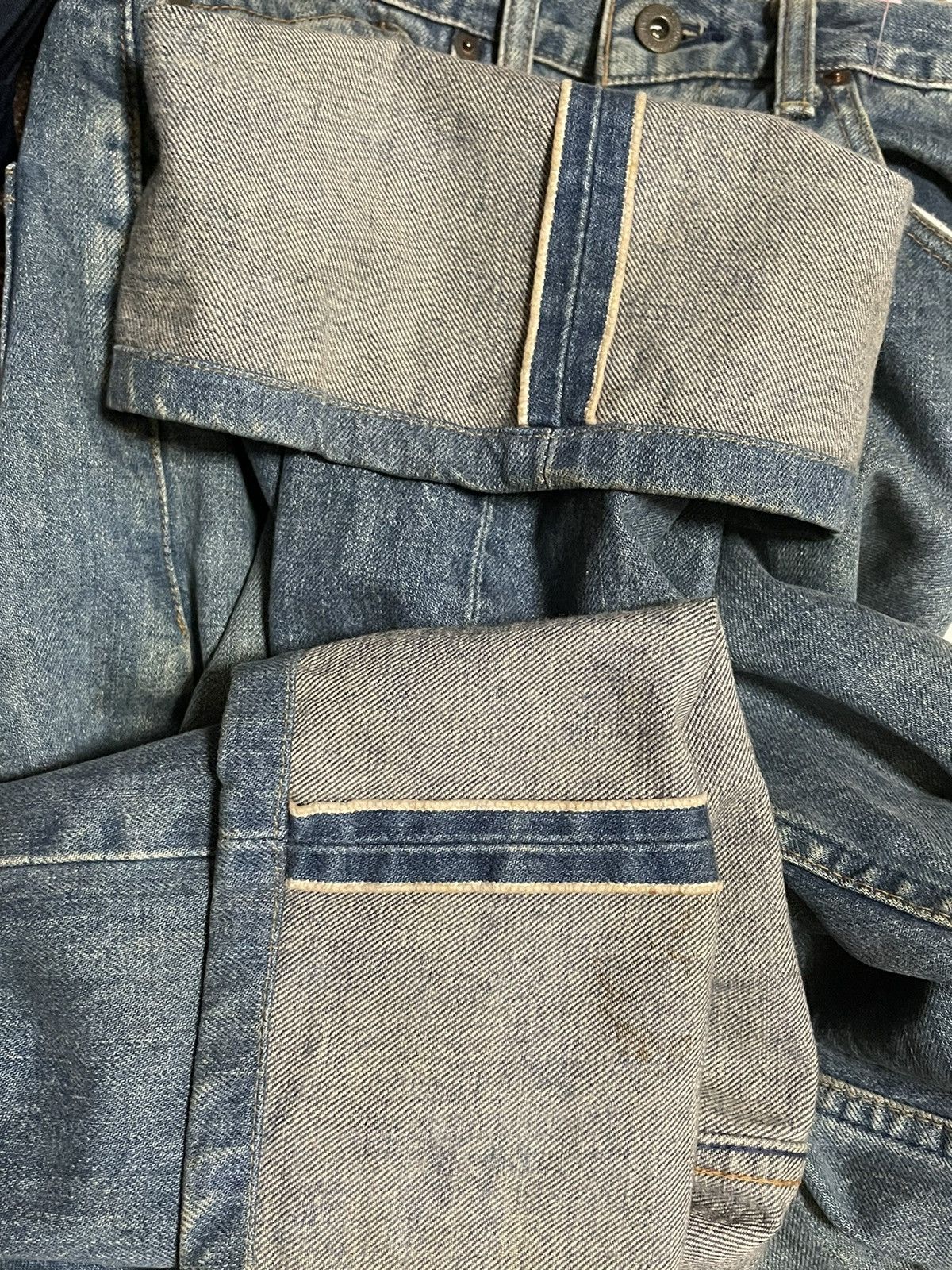 Levi's Vintage Levis Selvaged distressed look A Like Size US 31 - 8 Thumbnail
