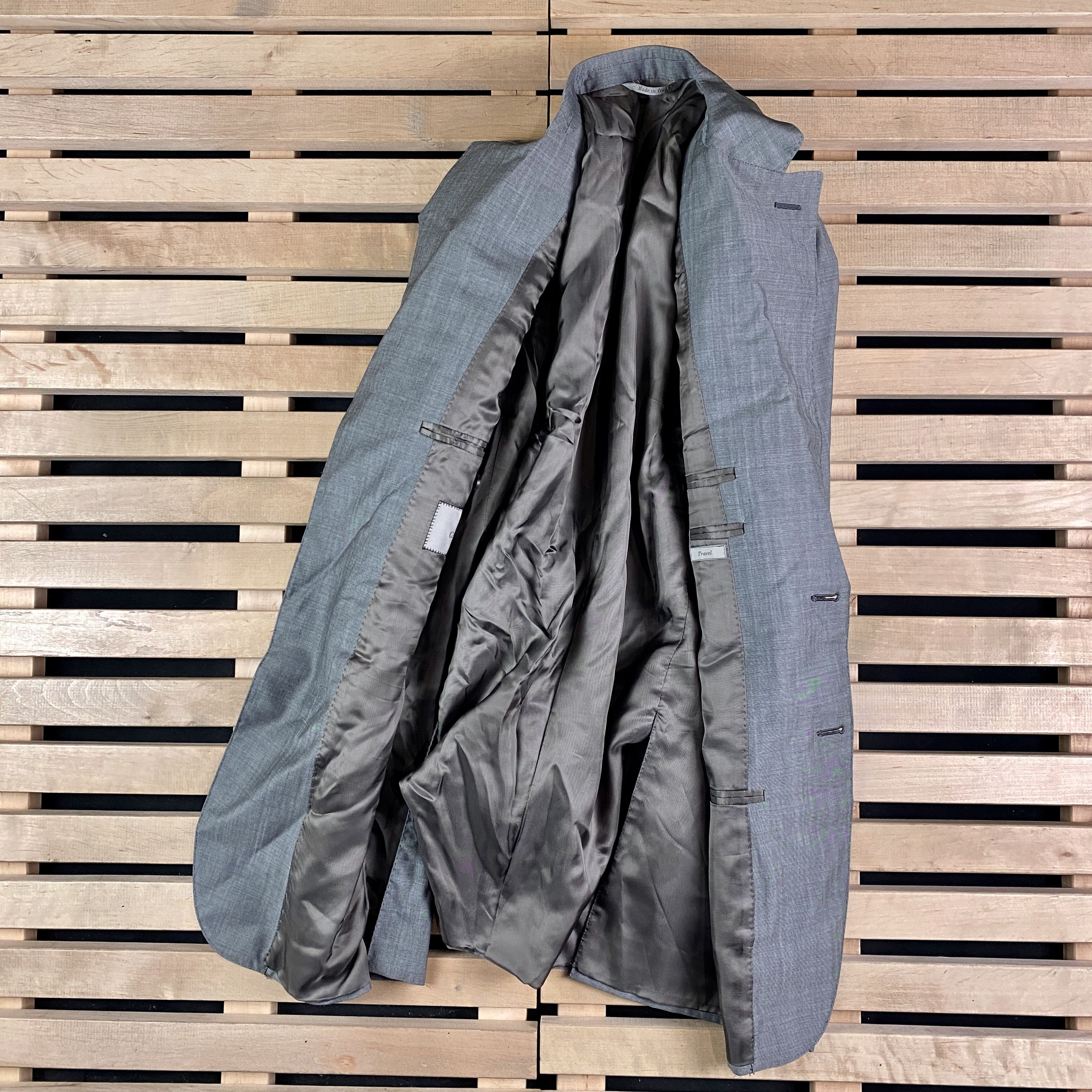 Canali Mens Blazer Jacket Canali Size 50R Two Button Size 50R - 4 Thumbnail