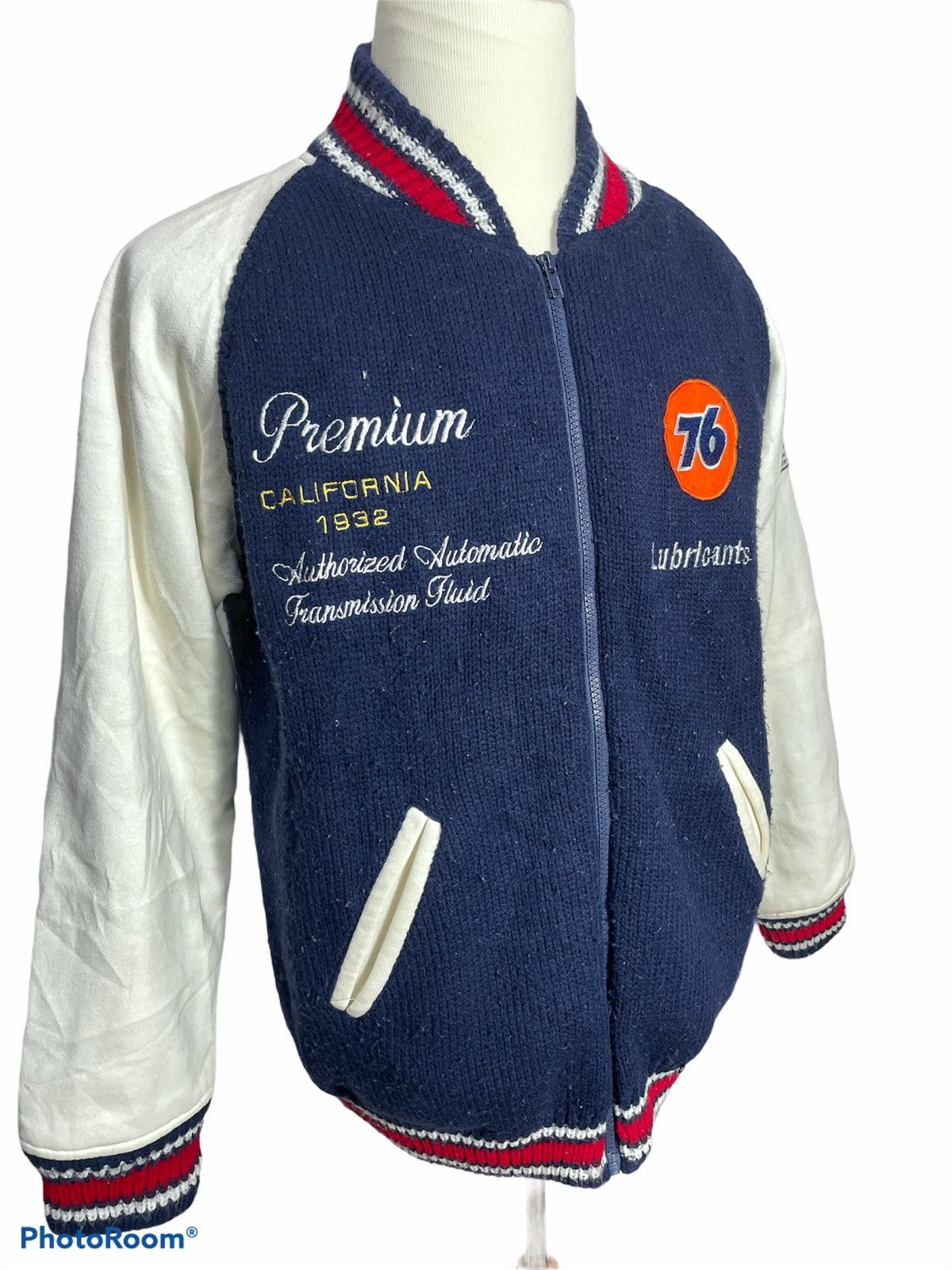 Vintage Rare 76 Lubricants Varsity Jacket Size US L / EU 52-54 / 3 - 2 Thumbnail