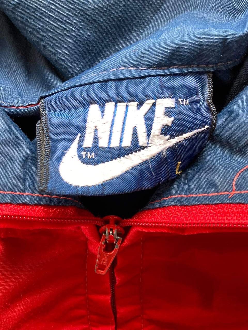 Nike × Vintage Vintage 80s Nike Blue Tag Japan Anorak Jacket Windbreaker Size US L / EU 52-54 / 3 - 2 Thumbnail