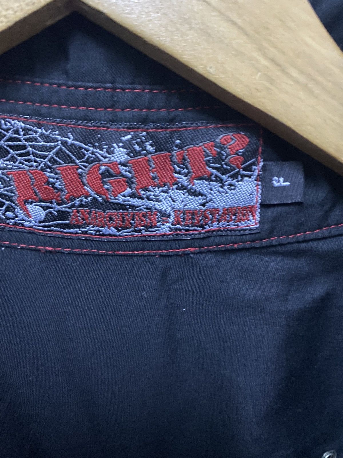 Designer × Seditionaries Rare🔥Anarchyism Punk/ Goth Shirt Size US M / EU 48-50 / 2 - 8 Thumbnail