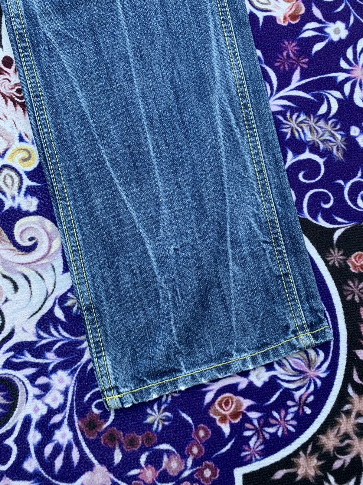 If Six Was Nine Square Dark Distressed Denim Size US 35 - 3 Thumbnail