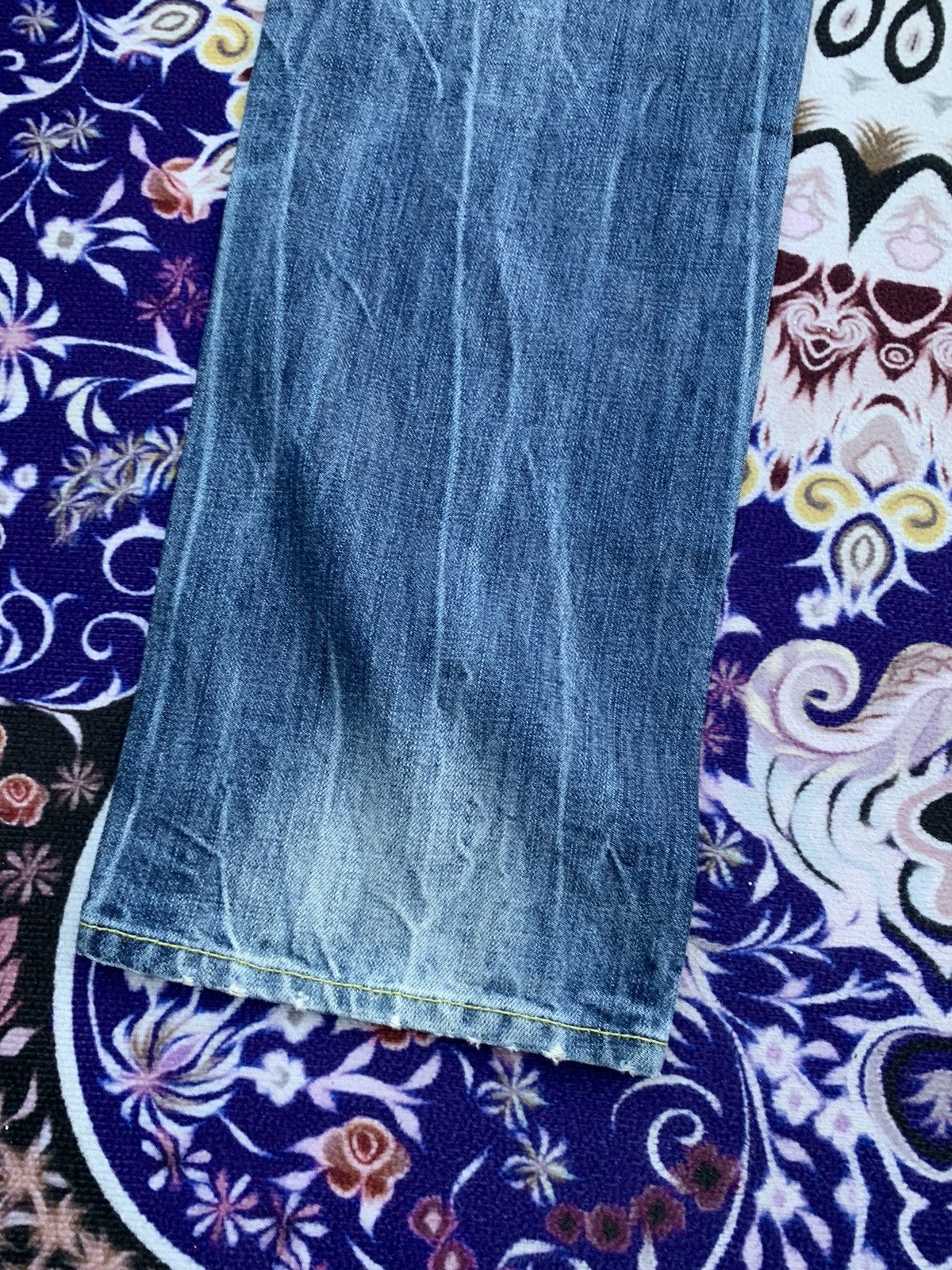 If Six Was Nine Square Dark Distressed Denim Size US 35 - 9 Thumbnail