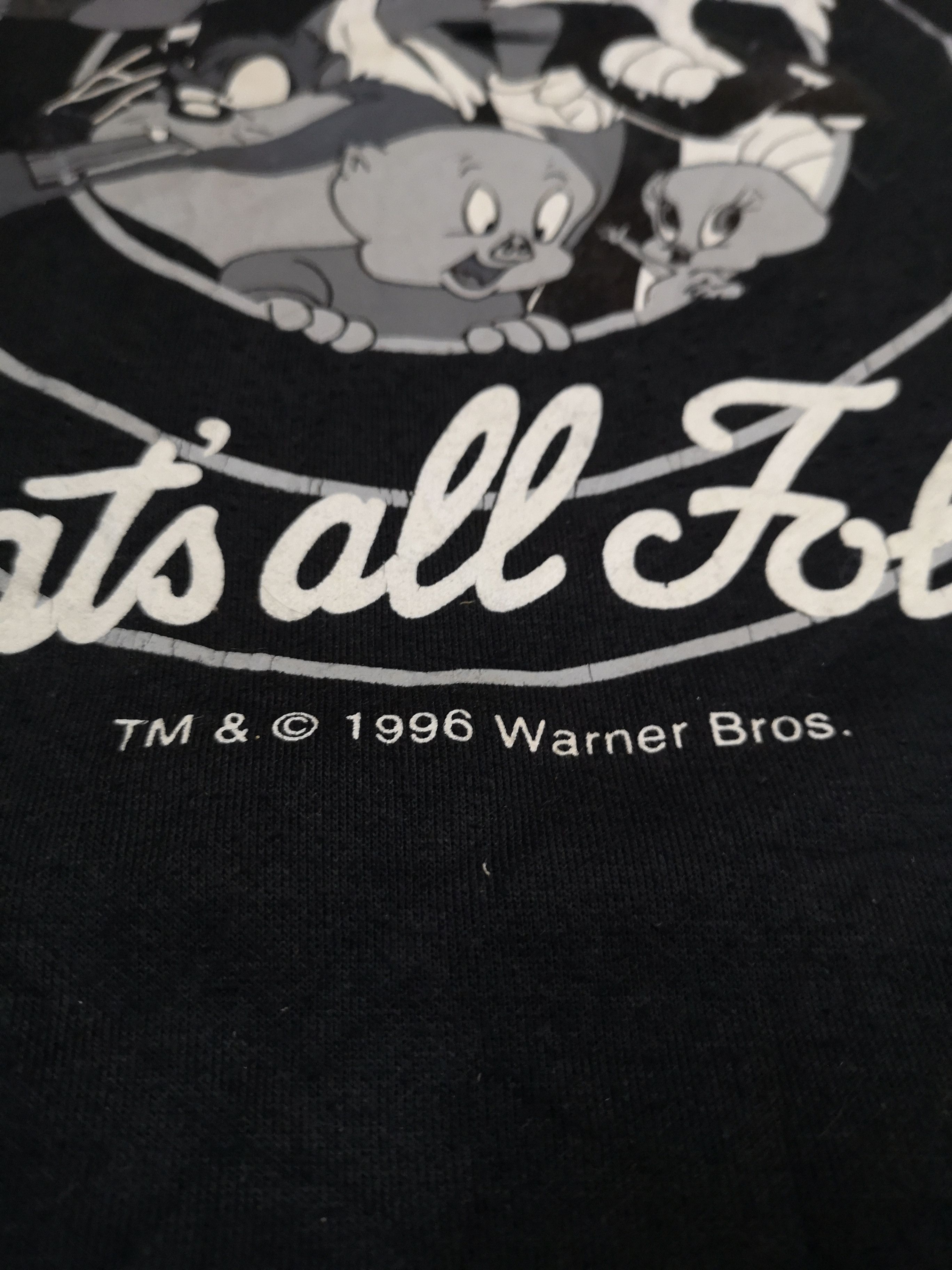 Acme Clothing Vintage Warner Bros Looney Tunes Neon Embroidered Size US M / EU 48-50 / 2 - 4 Thumbnail