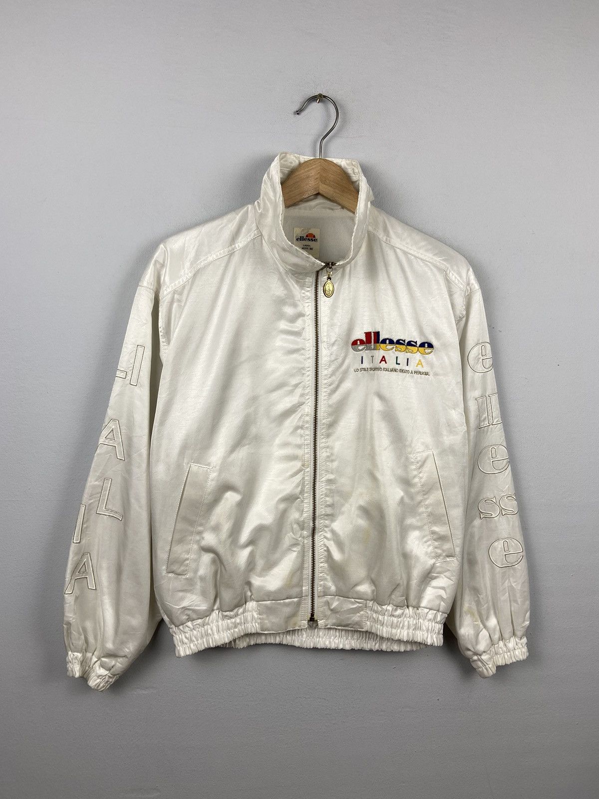 Ellesse × Vintage Vintage Ellesse Italia Bomber Jacket Size US L / EU 52-54 / 3 - 4 Thumbnail