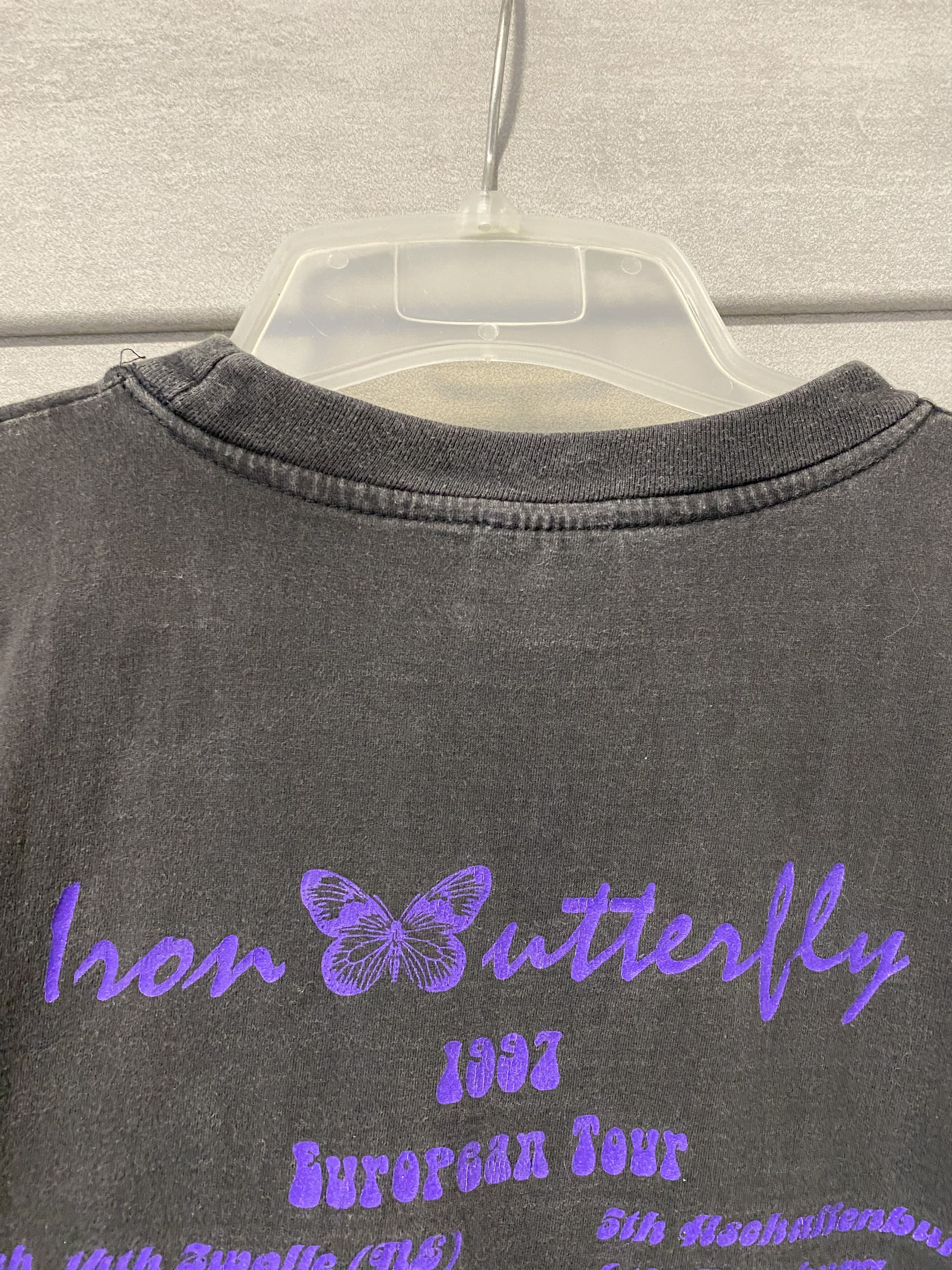 Band Tees × Vintage Vintage 1997 Iron butterfly European tour t-shirt Size US XL / EU 56 / 4 - 7 Thumbnail