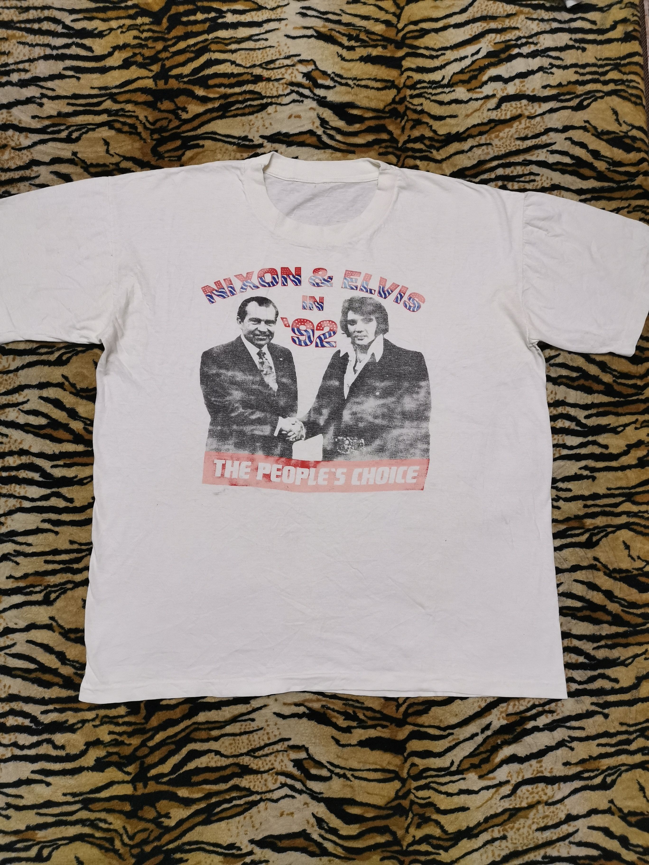 Band Tees × Vintage Vintage Nixon & Elvis Tee Size US L / EU 52-54 / 3 - 1 Thumbnail