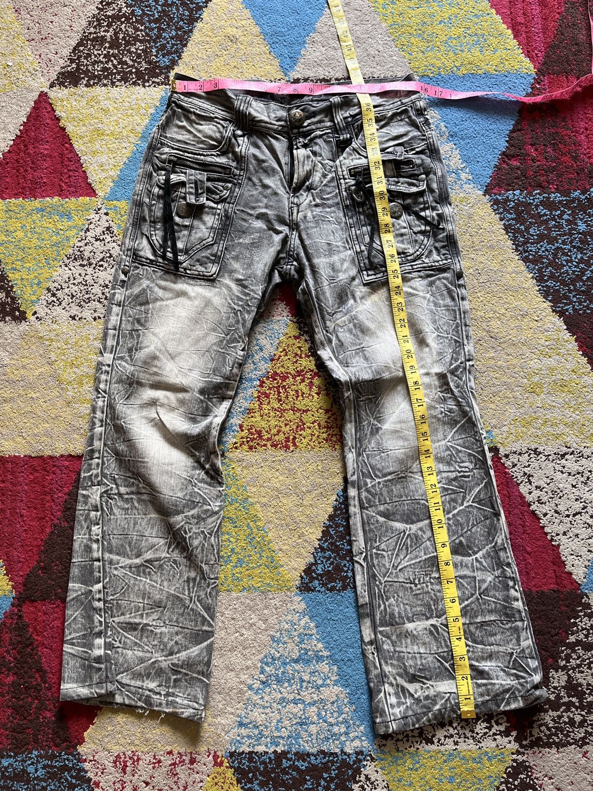 Japanese Brand Blue Boot Cut Denim Flare Bleach Japanese Brand Size US 33 - 4 Thumbnail