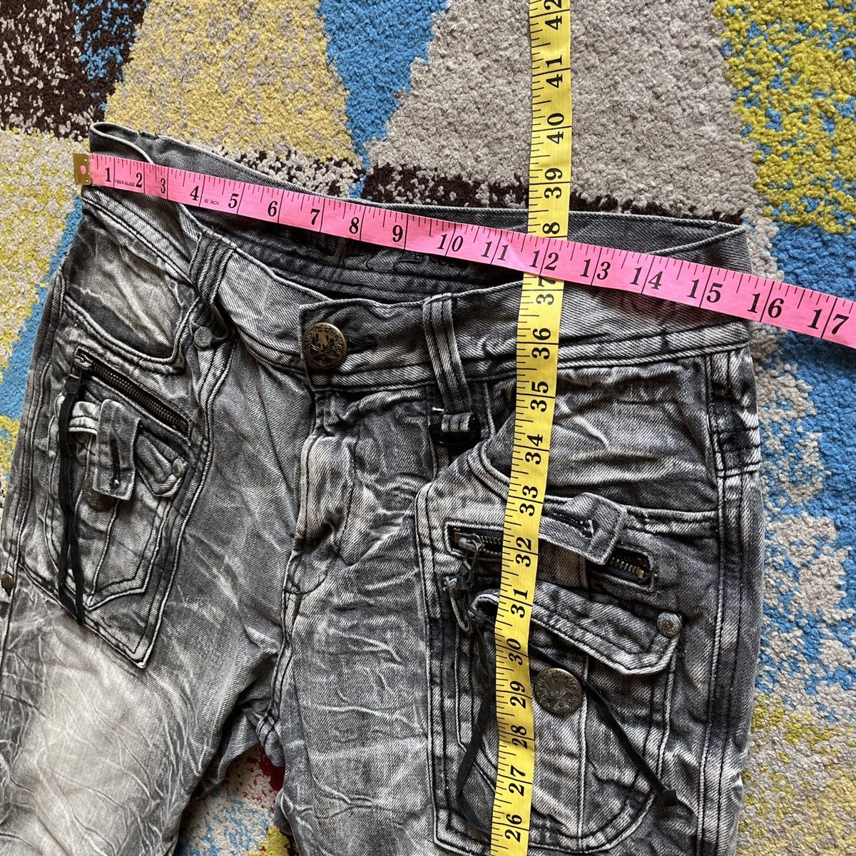 Japanese Brand Blue Boot Cut Denim Flare Bleach Japanese Brand Size US 33 - 3 Thumbnail