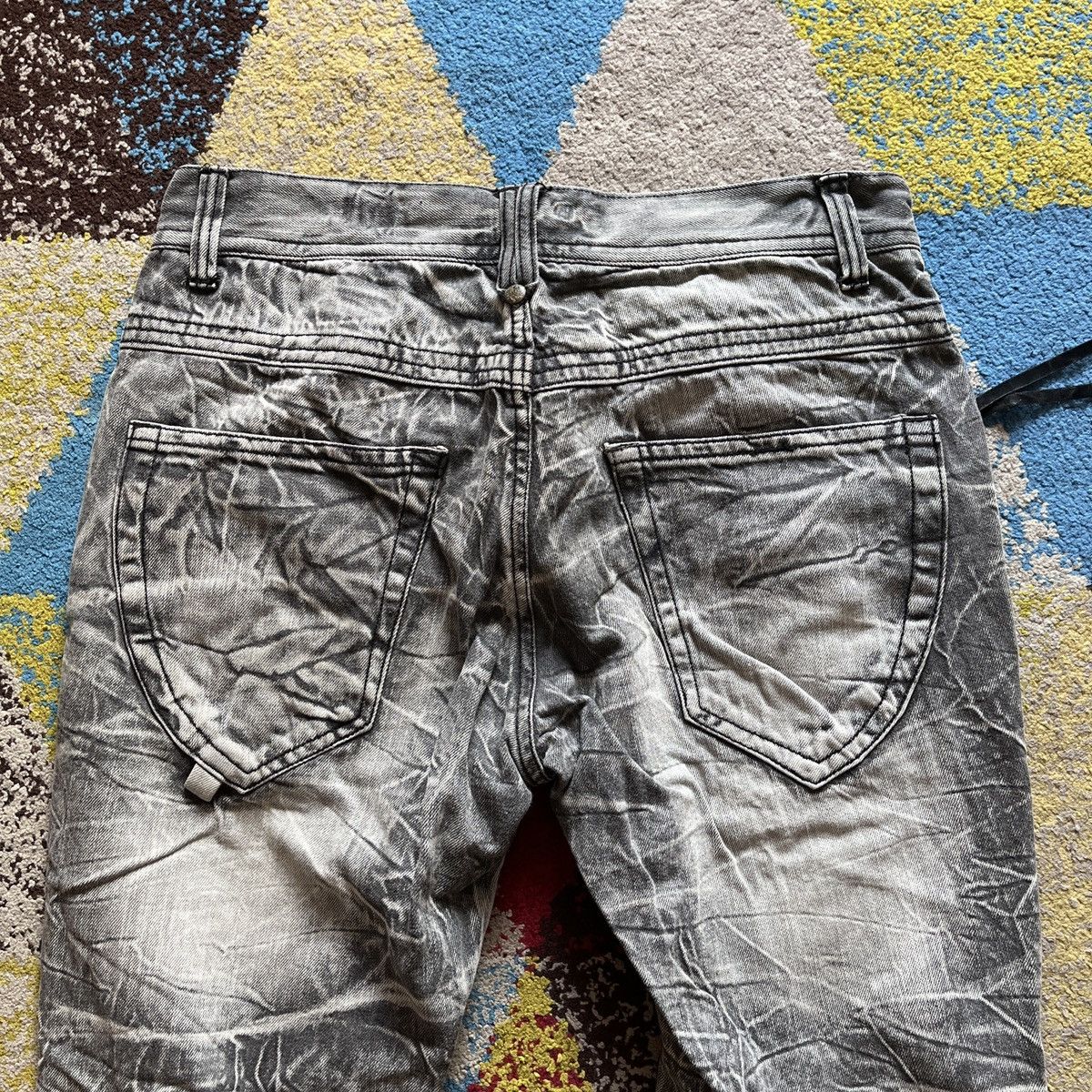 Japanese Brand Blue Boot Cut Denim Flare Bleach Japanese Brand Size US 33 - 13 Thumbnail