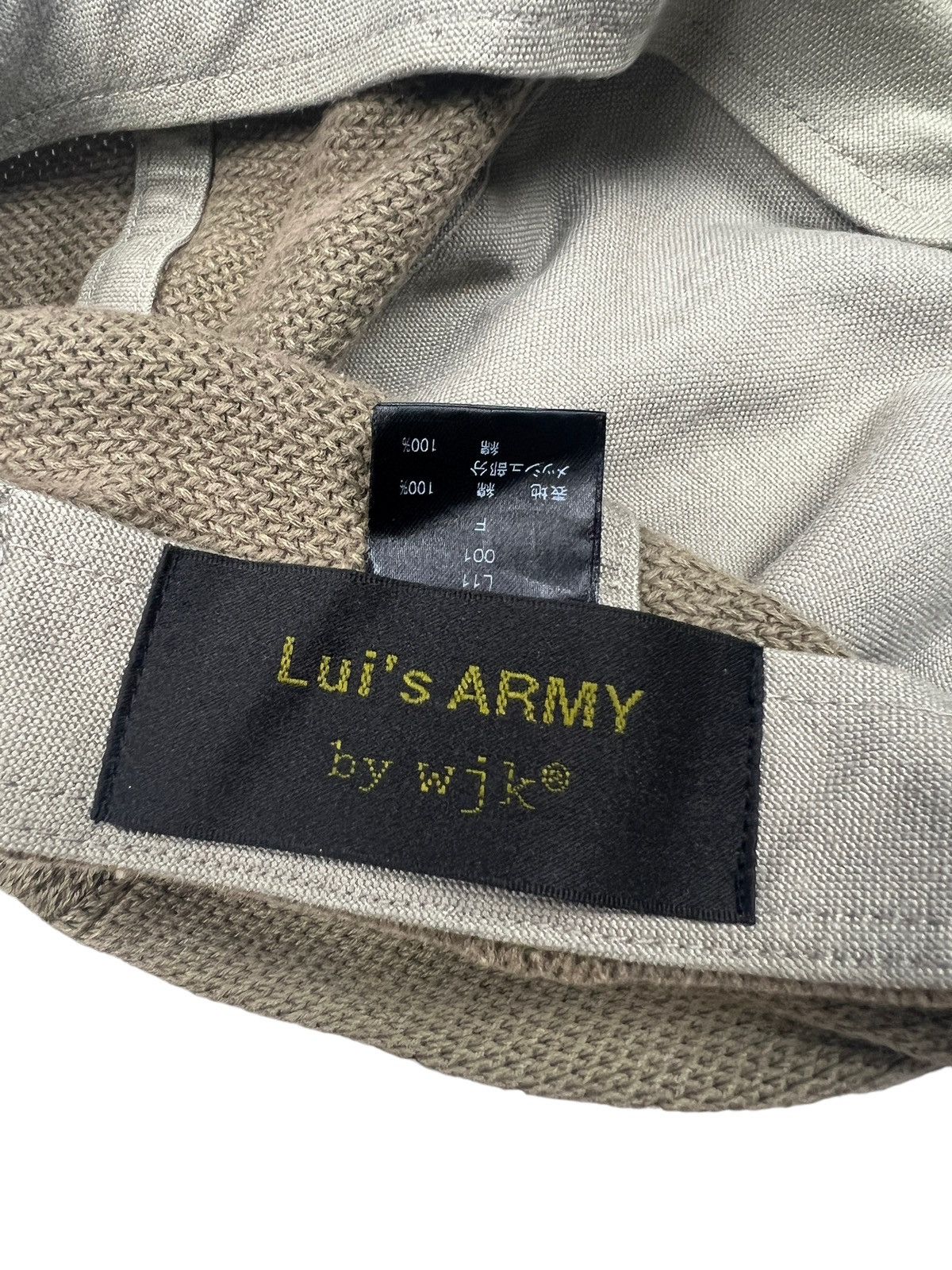 wjk Wjk Jun Hashimoto ‘Lui’s Army” Distressed Style Trucker Hat Size ONE SIZE - 10 Thumbnail
